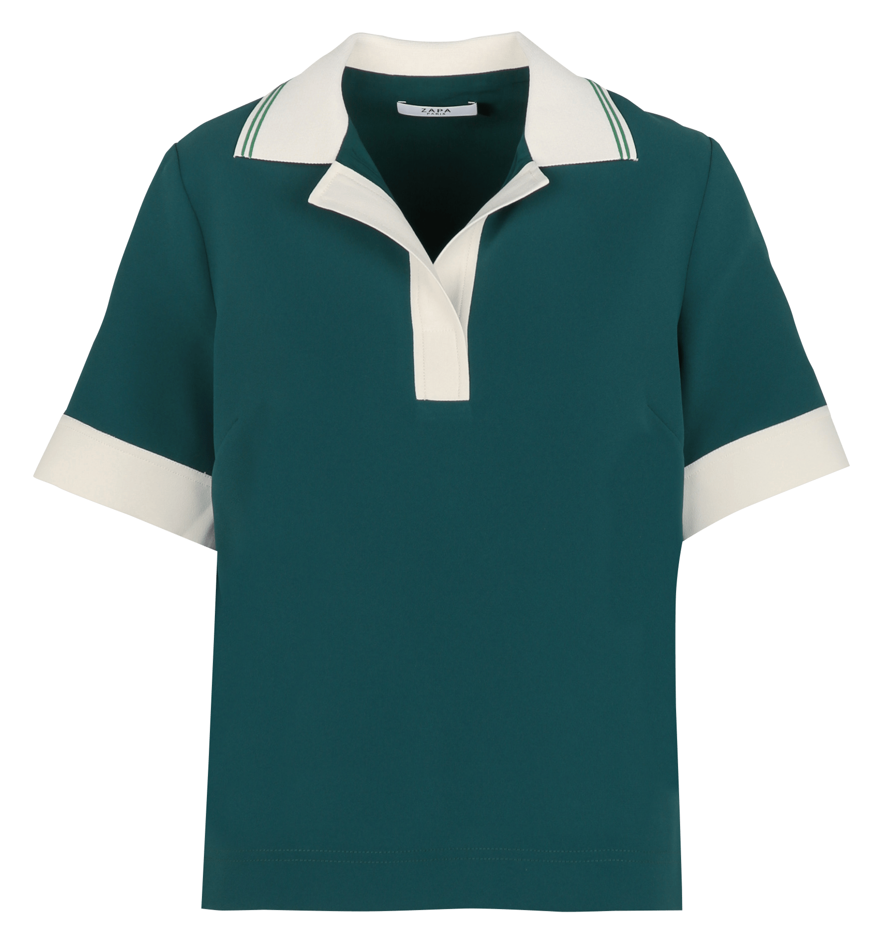 Polo col à revers ZAPA Vert
