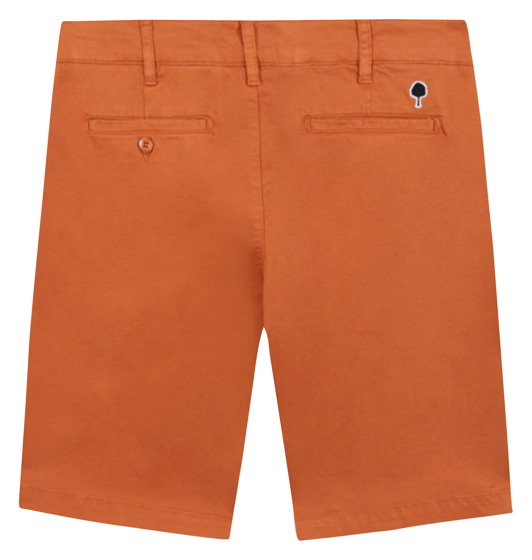 Short droit en coton mélangé FAGUO Rouge