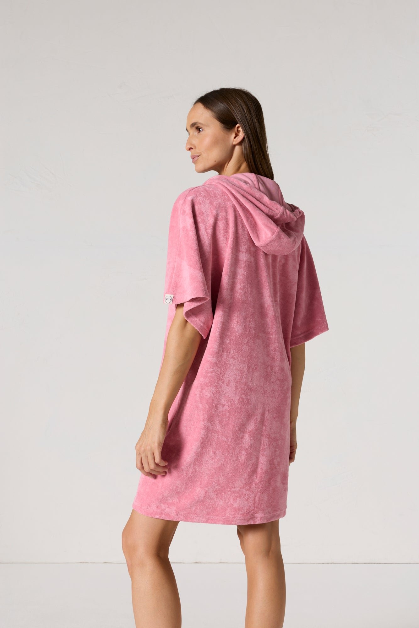 Robe éponge à capuche pearl JOTT Rose