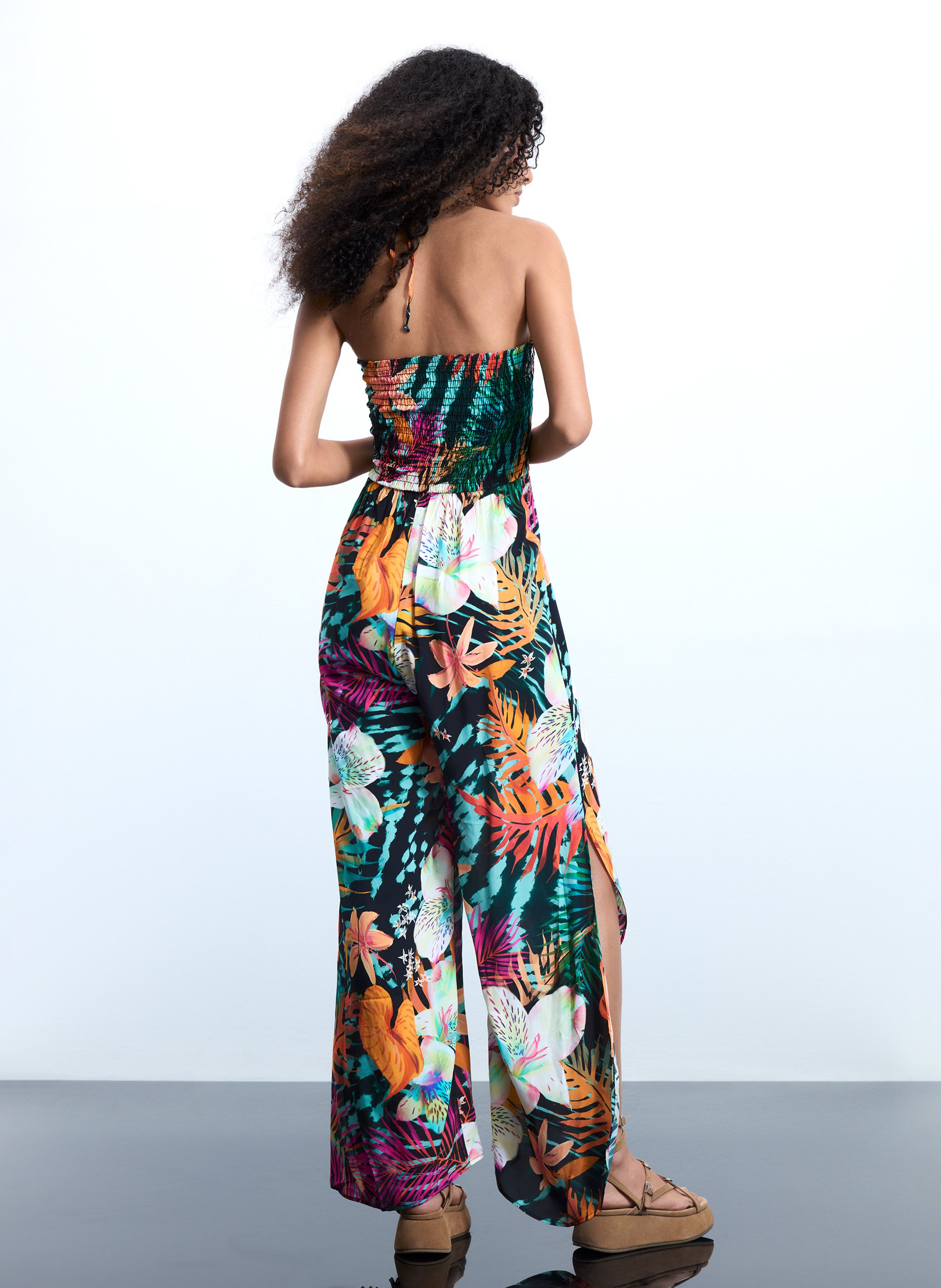 Combinaison imprimée large DESIGUAL Noir