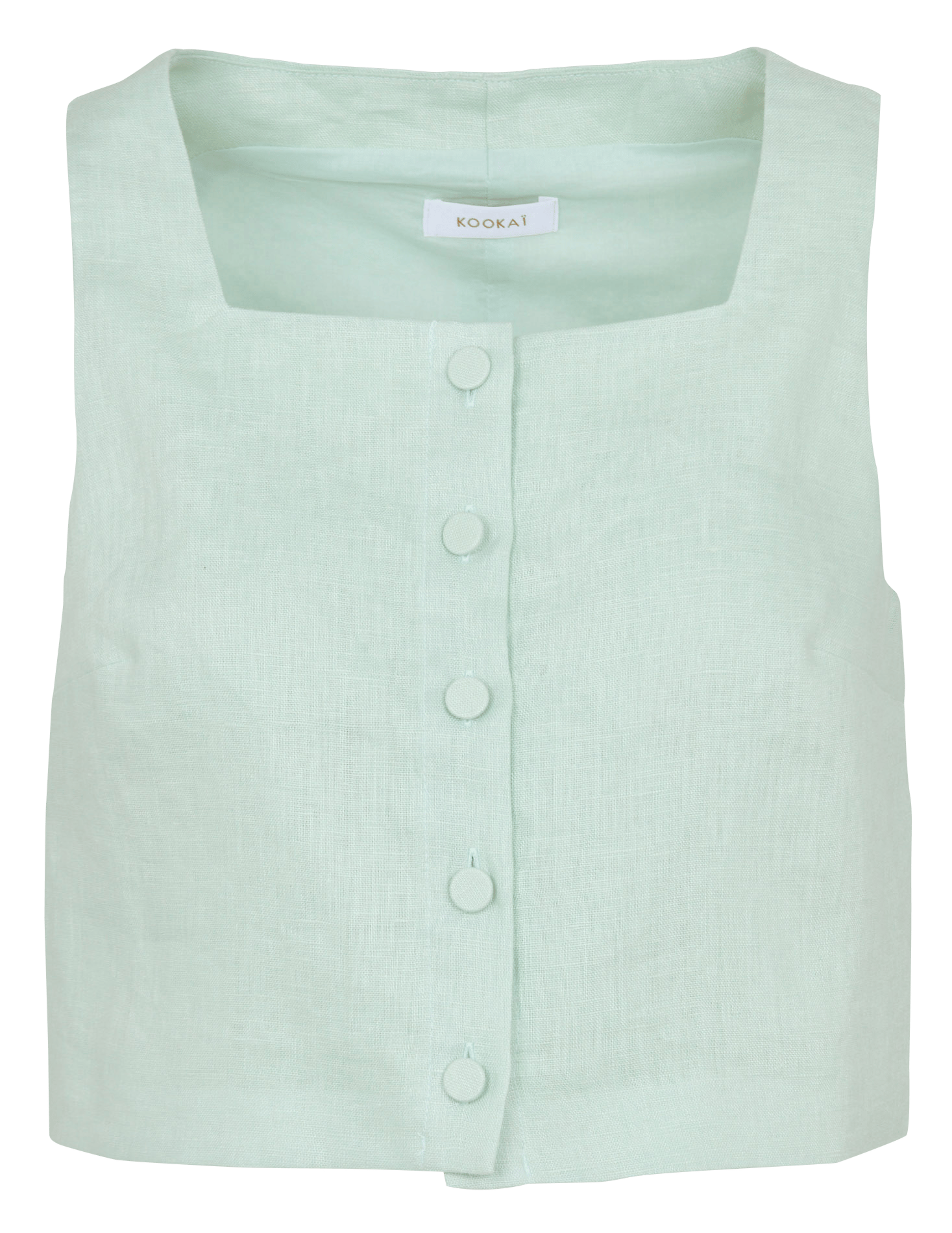 Linen straight top KOOKAI