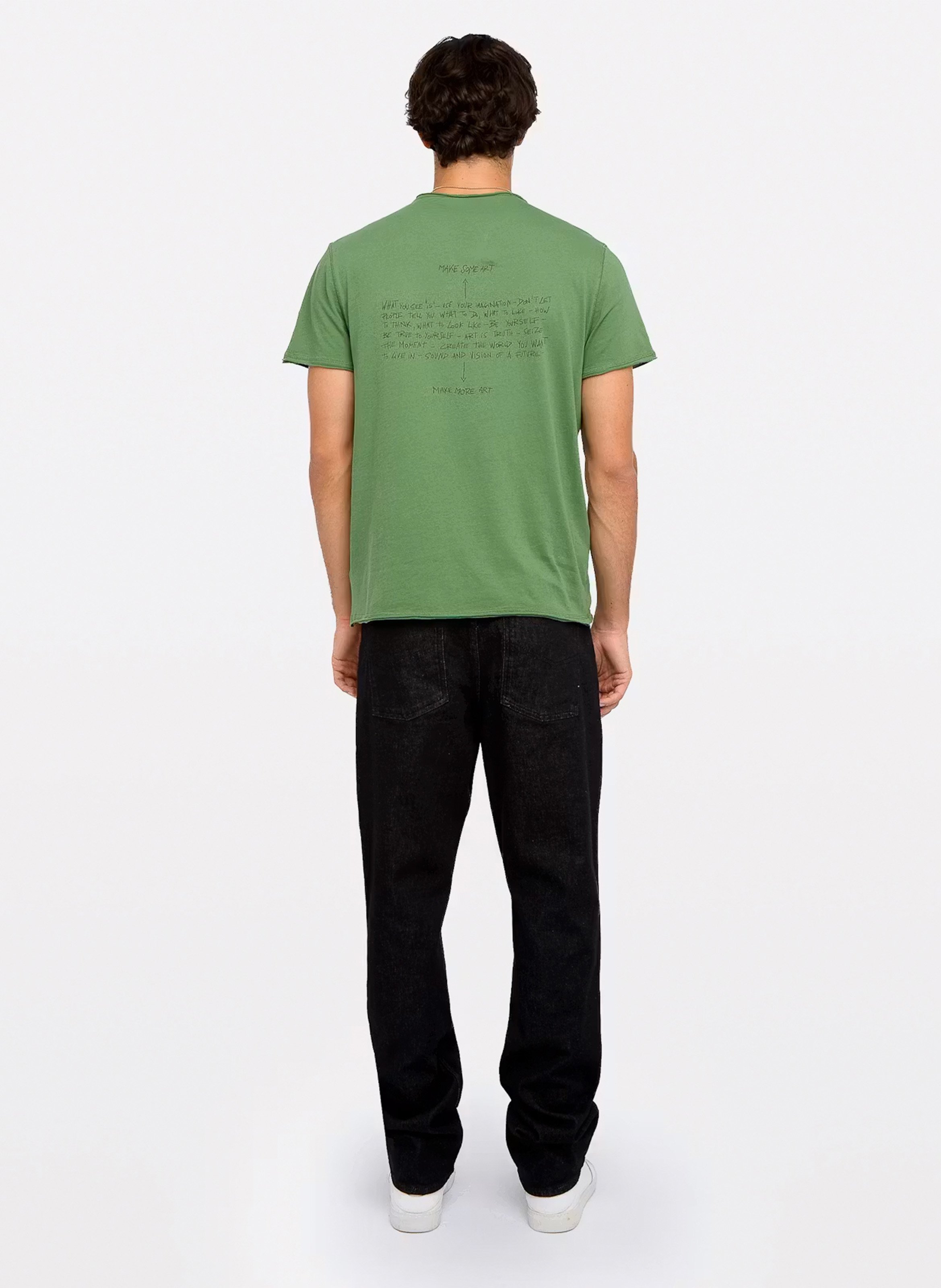 Camiseta de algodón con cuello tunecino ZADIG&VOLTAIRE Verde