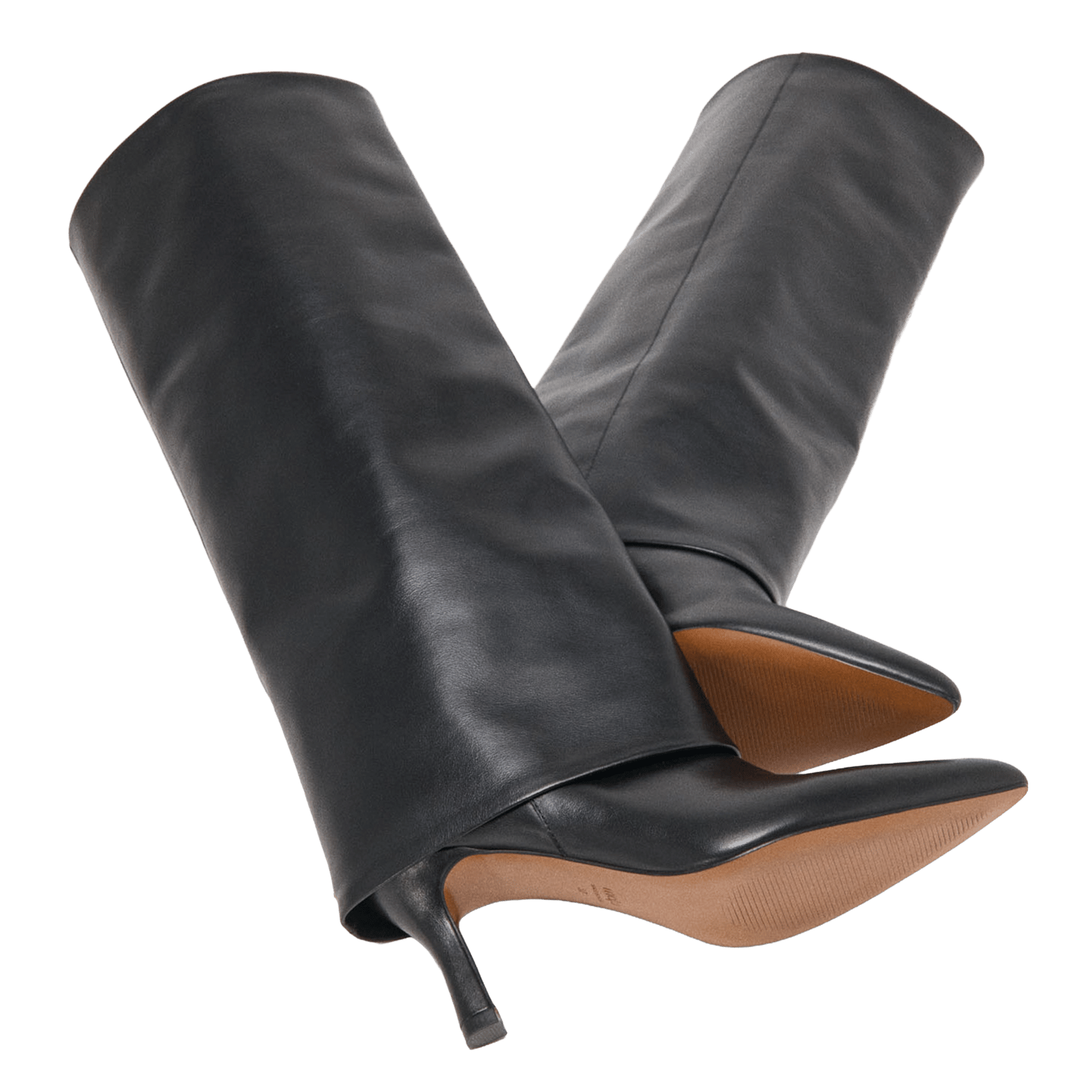 Bottes en cuir MAJE Noir