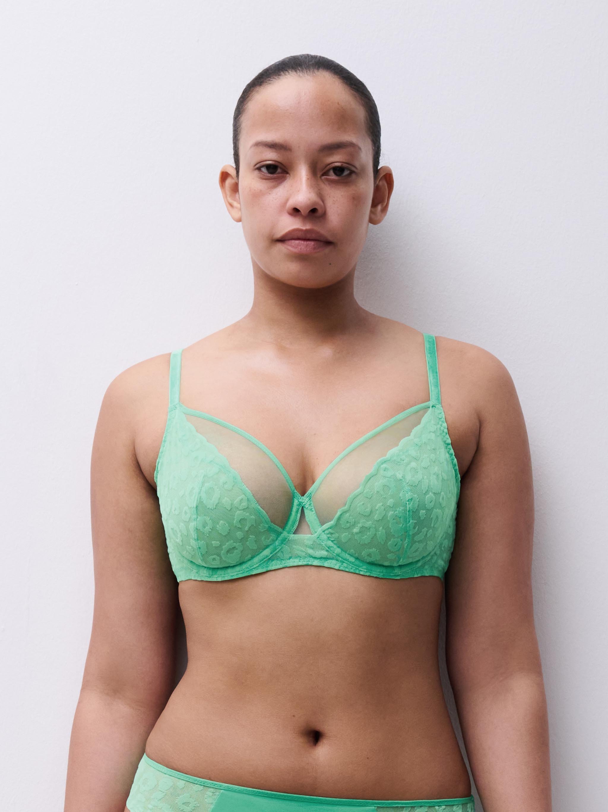 Full-cup bra CHANTELLE PULP Green