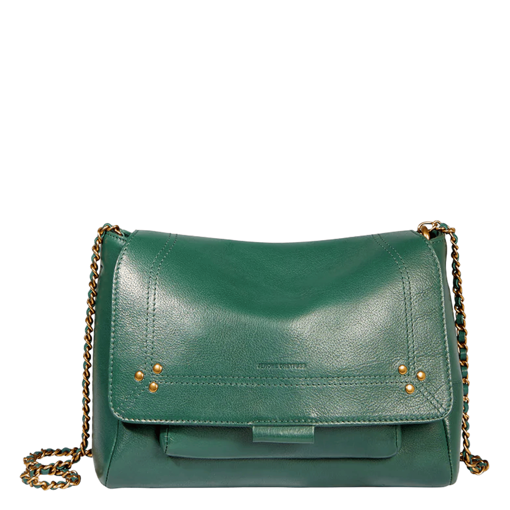 Dori leather shoulder bag JEROME DREYFUSS Khaki
