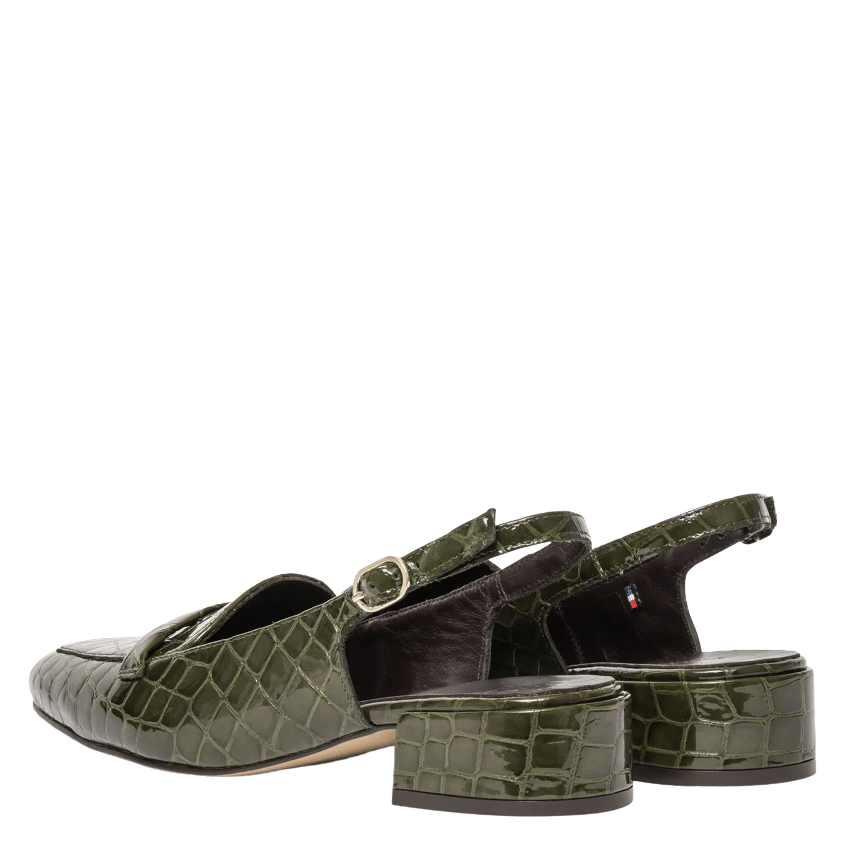 Leren ballerina's BOCAGE Groen