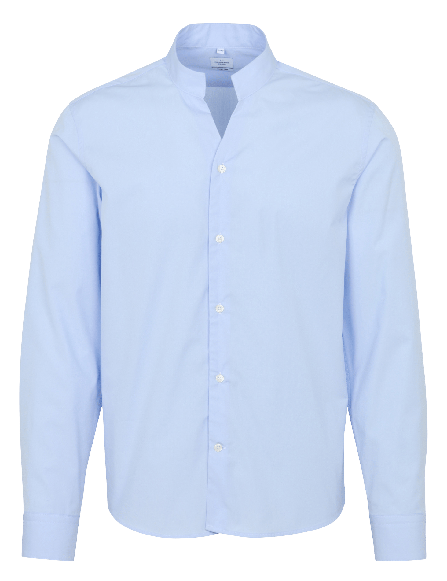 Katoenen blouse met maokraag AU PRINTEMPS PARIS