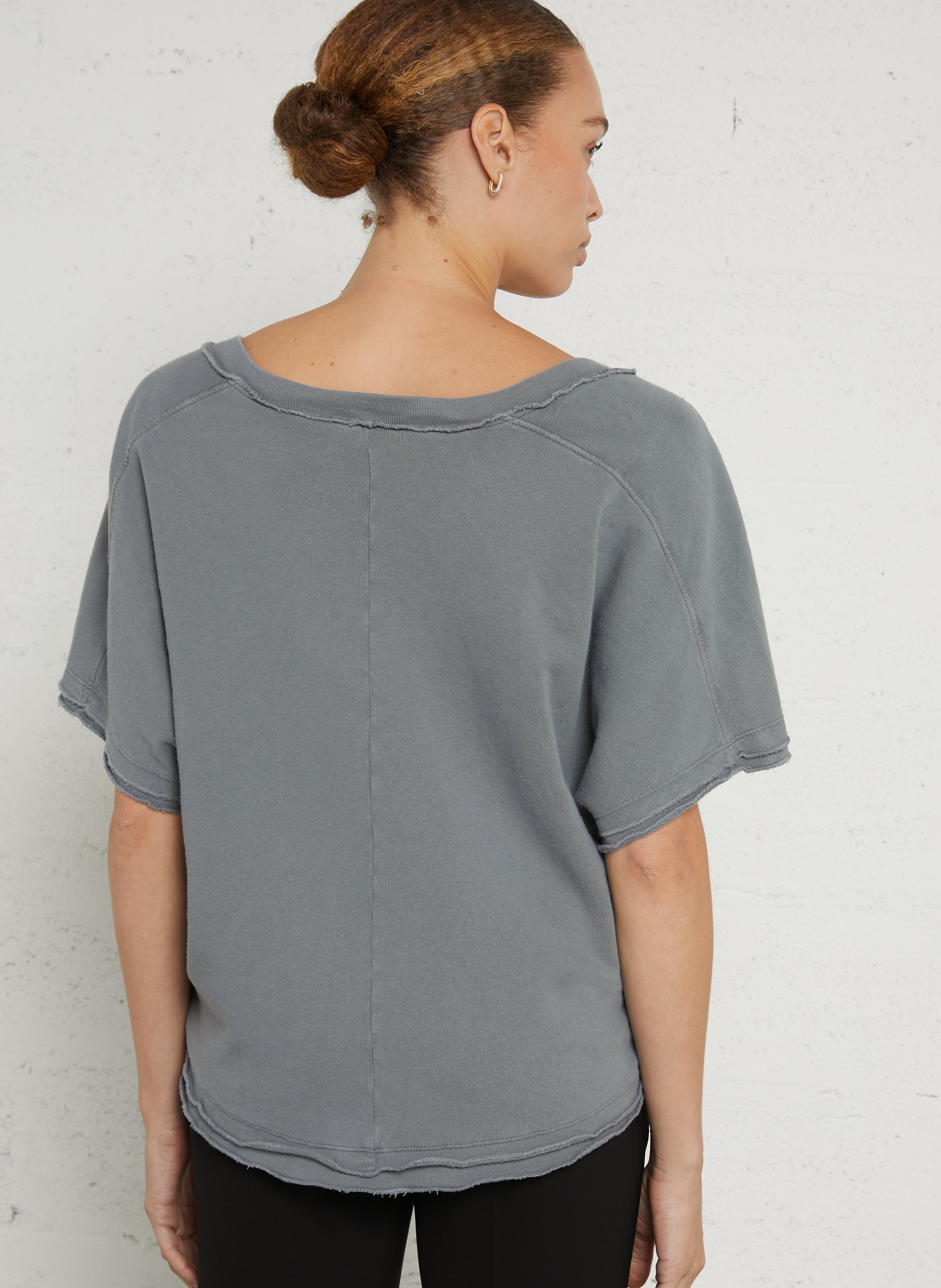 Oversize-T-Shirt aus Baumwolle AMERICAN VINTAGE Blau