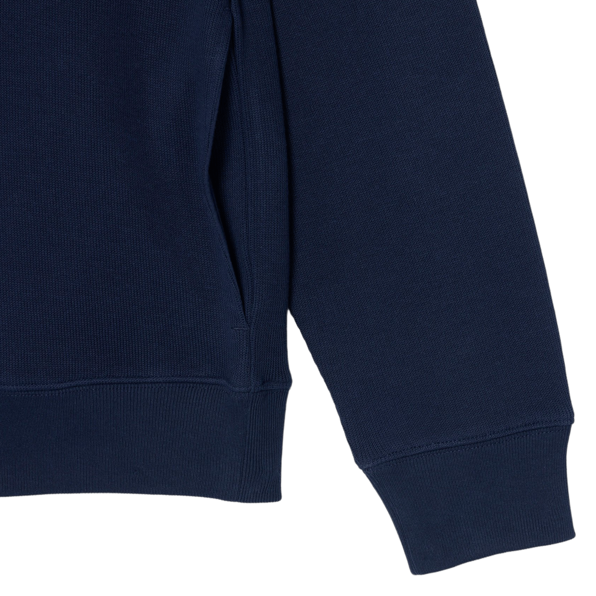 Sweatshirt mit Stehkragen und Reißverschluss aus Baumwolle LACOSTE Blau