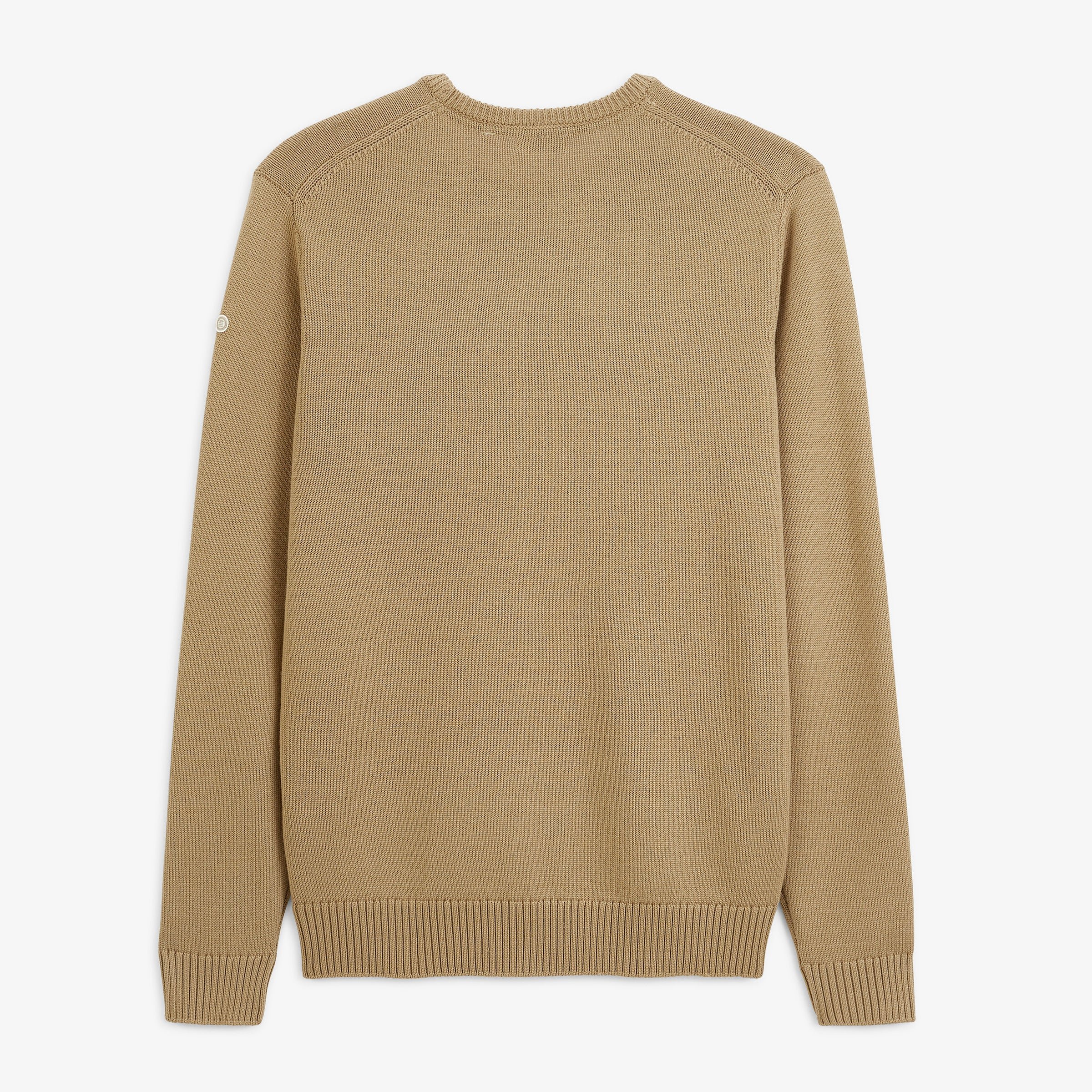 Blanco Biarritz beige jacquard crew-neck Mohan sweater SERGE BLANCO Beige