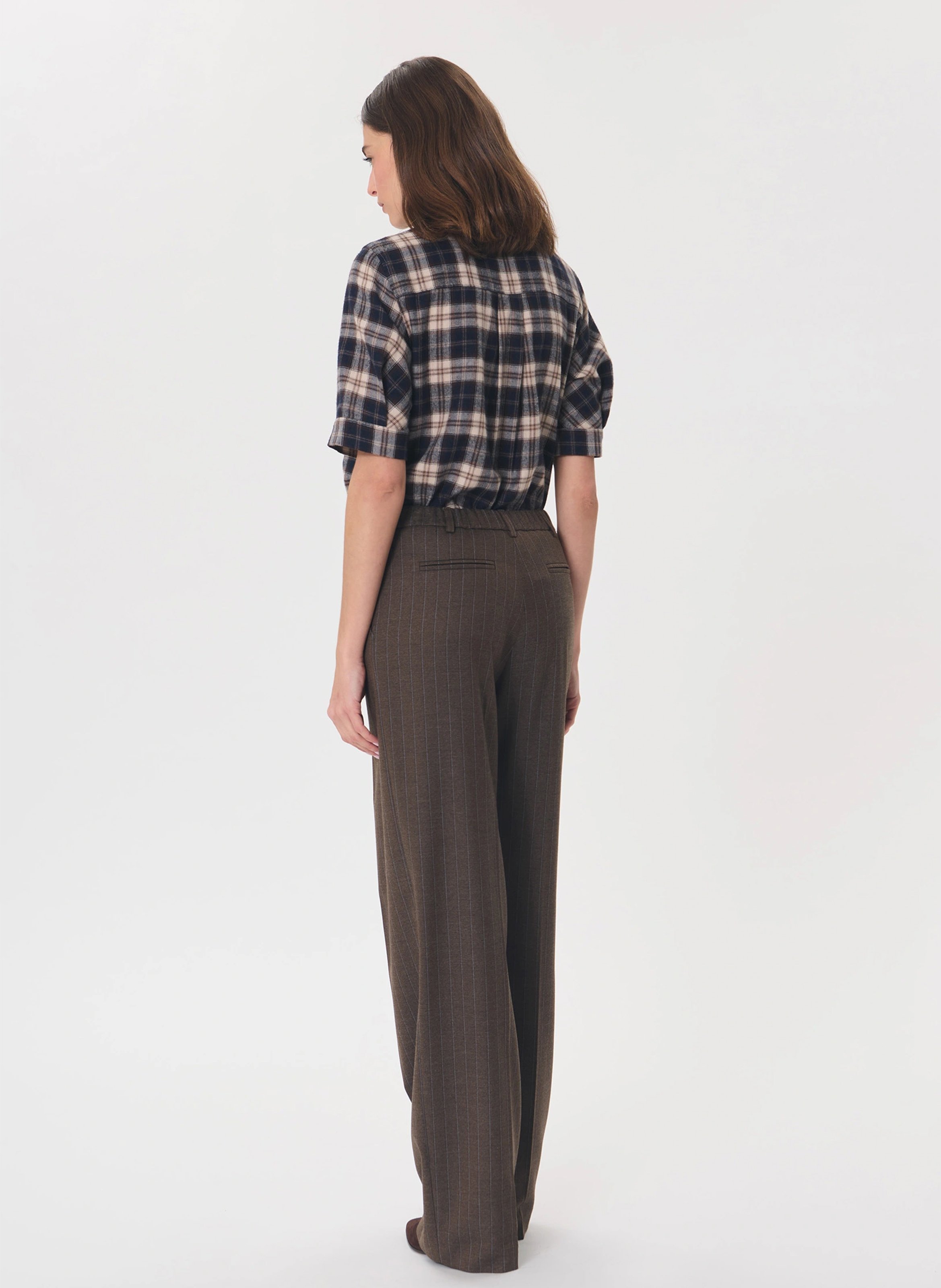 Pantalon large TARA JARMON Marron
