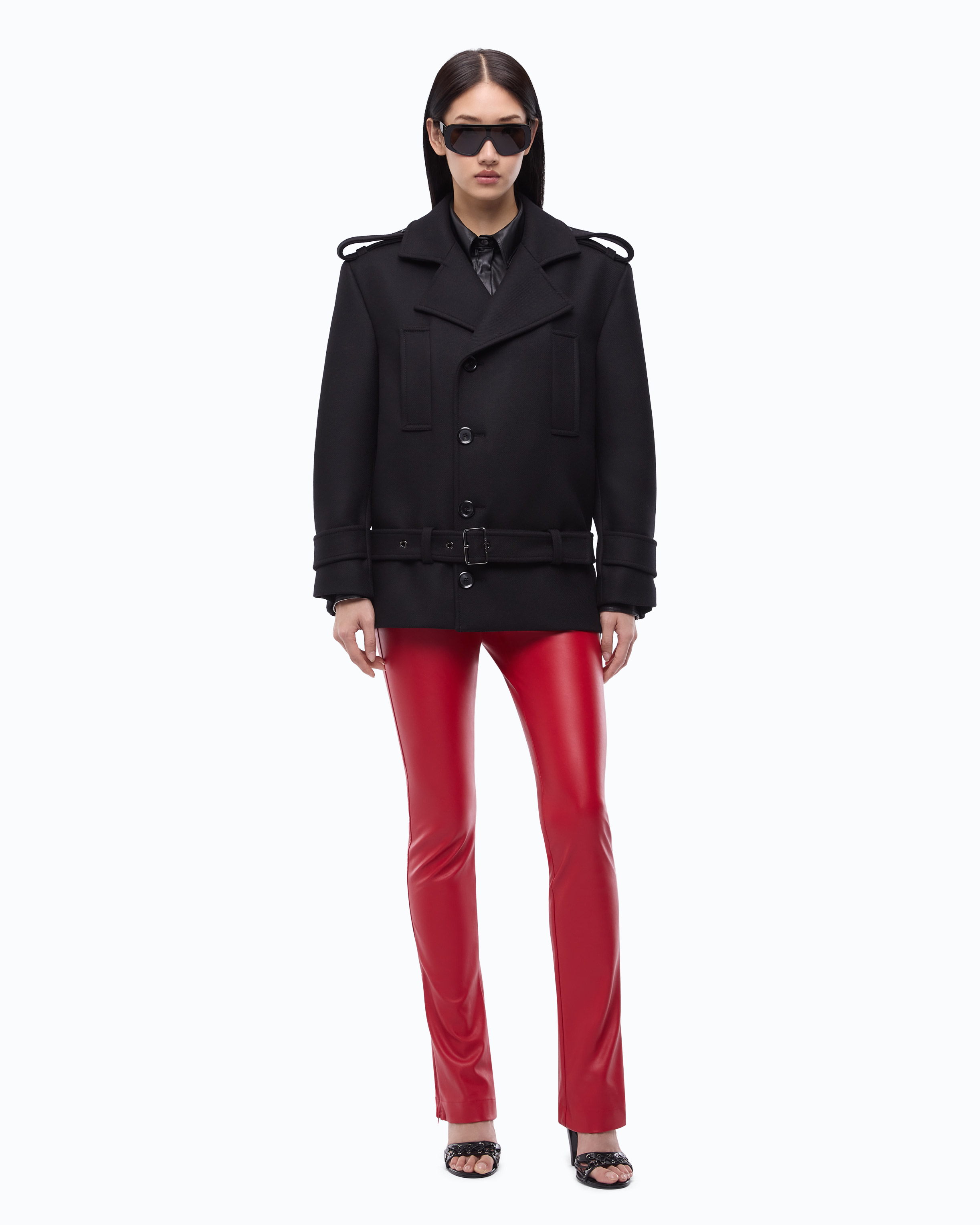 Caban ceinturé PINKO Noir