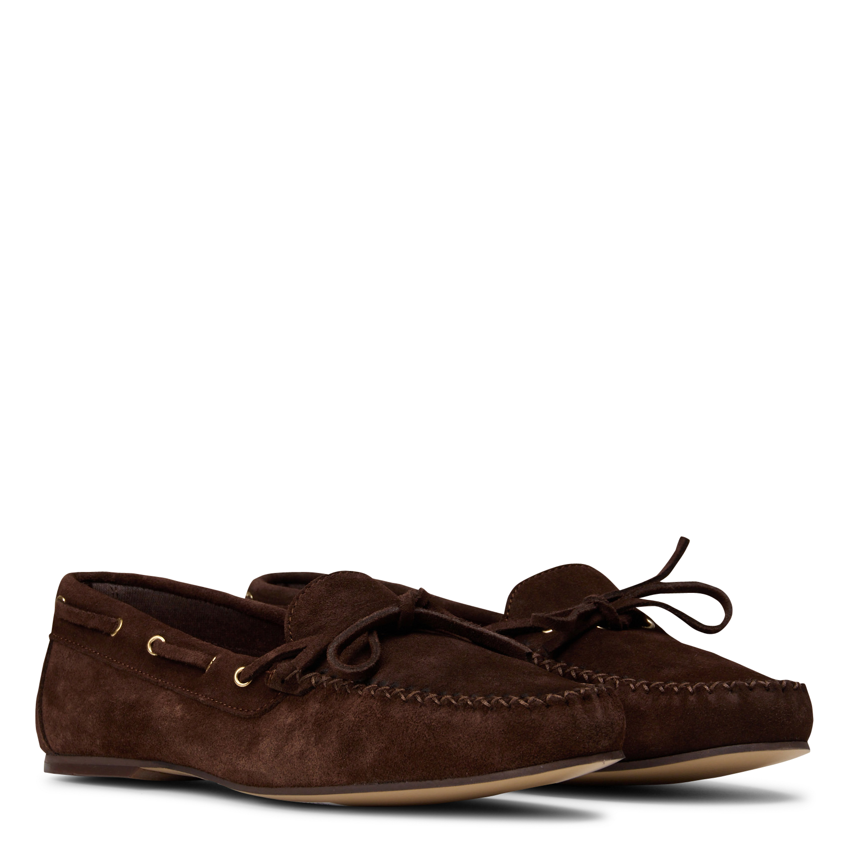 Leather loafers COSMOPARIS Brown