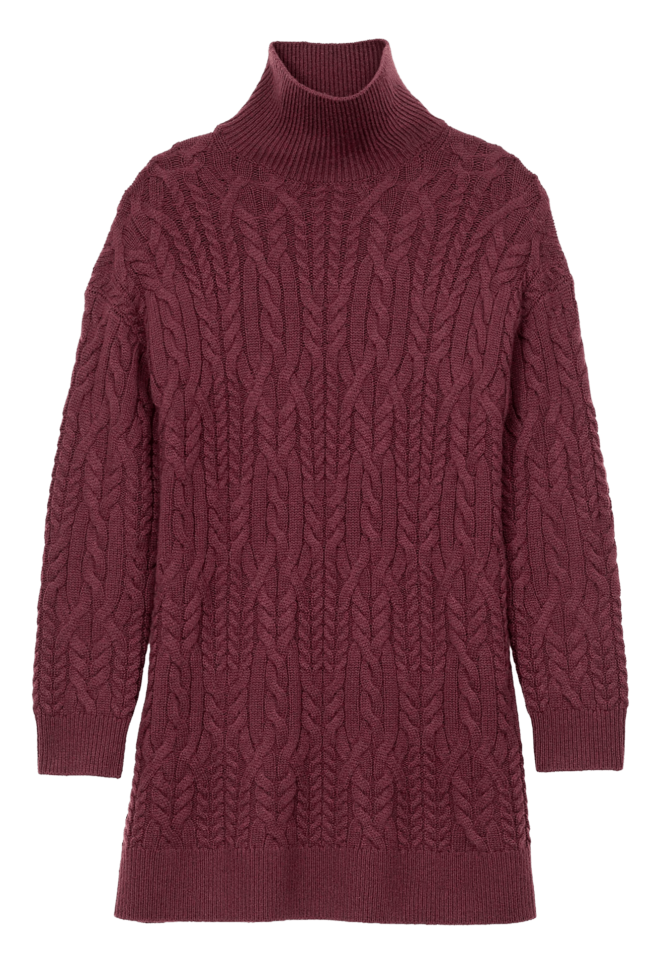Straight wool and cashmere sweater dress VANESSA BRUNO Red