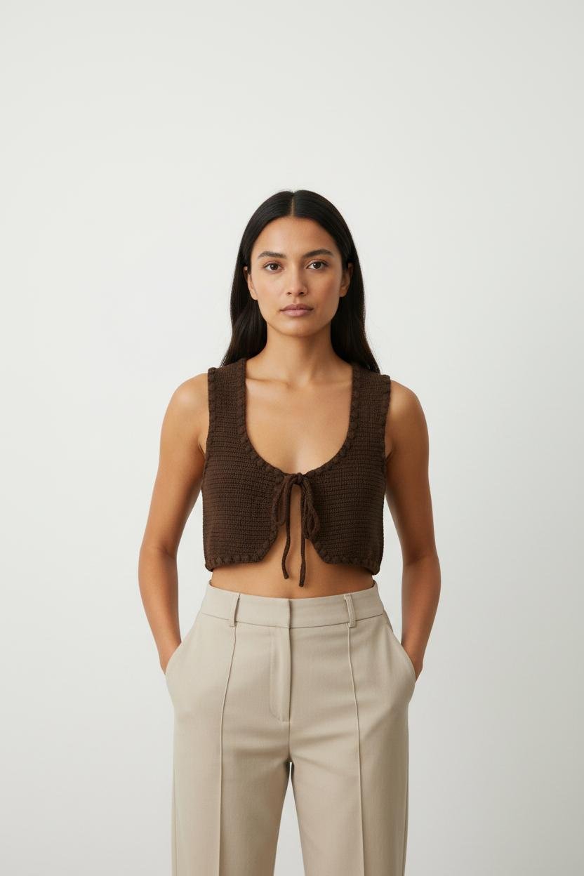 Top & tank top COMPTOIR DES COTONNIERS - Seconde main Brown