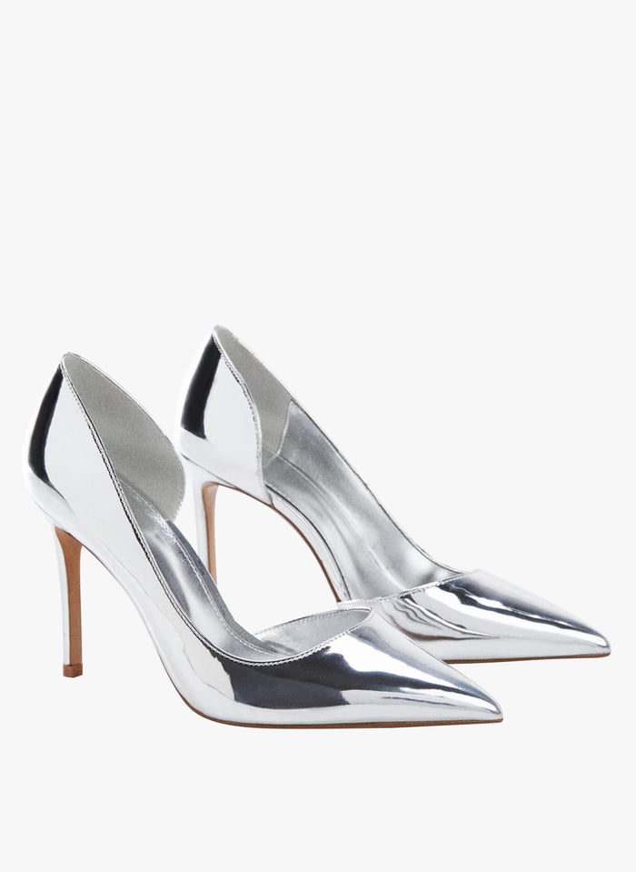 Escarpin métallisé sale argent