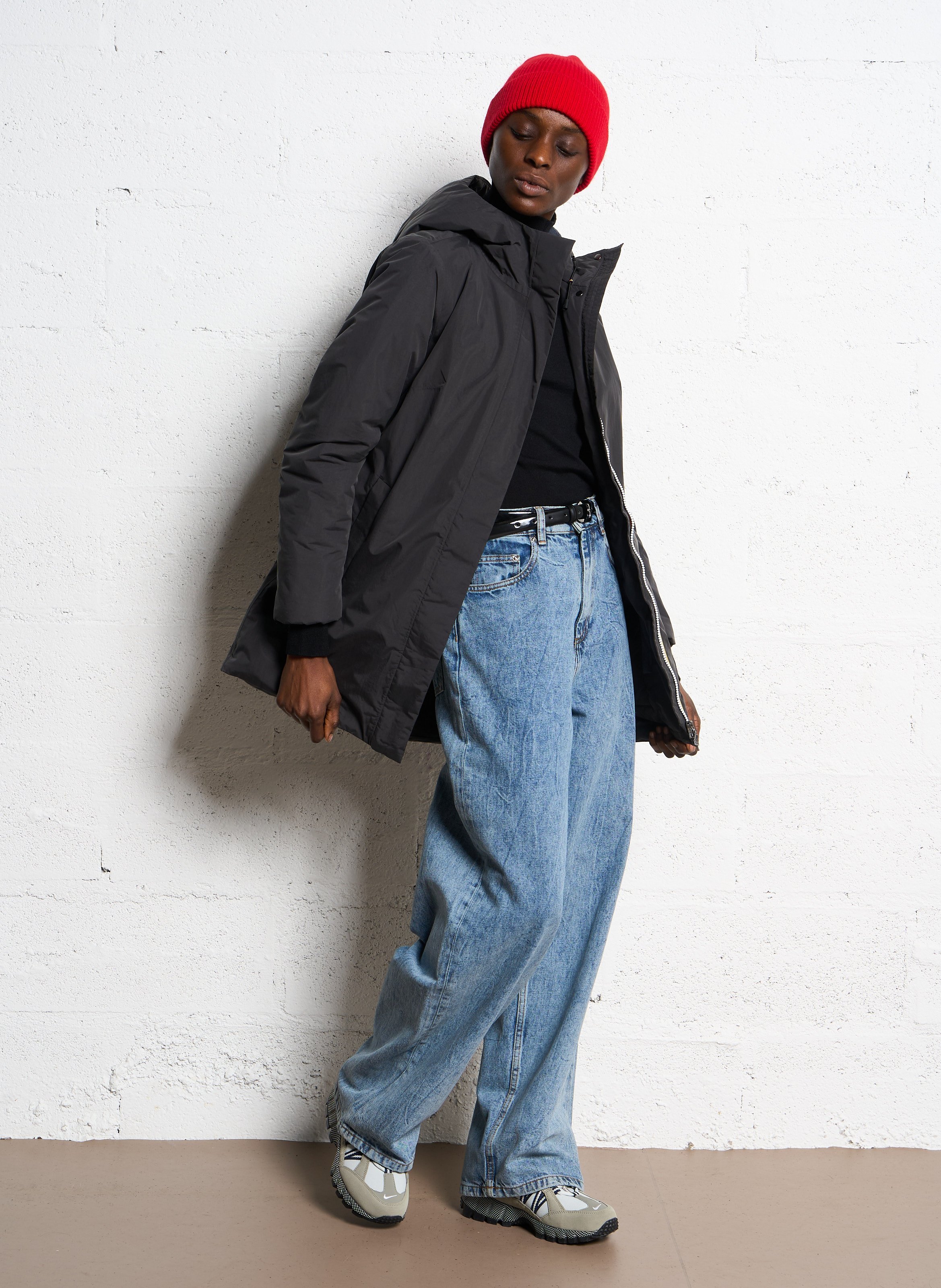 Feiner Parka mit Kapuze K-WAY Schwarz