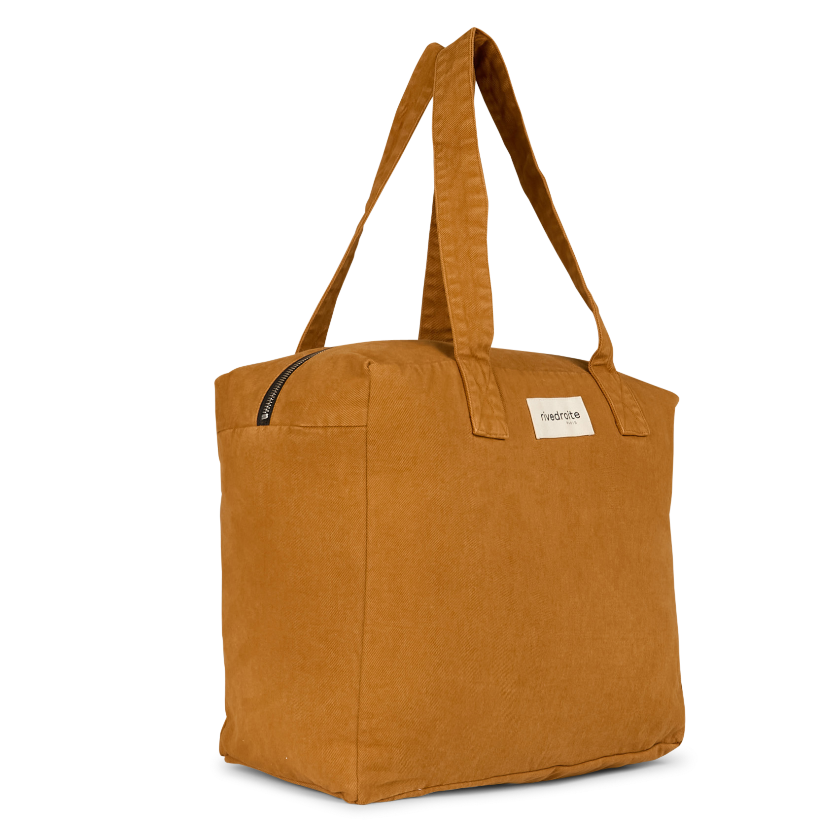 Cotton weekend bag RIVEDROITE PARIS Brown