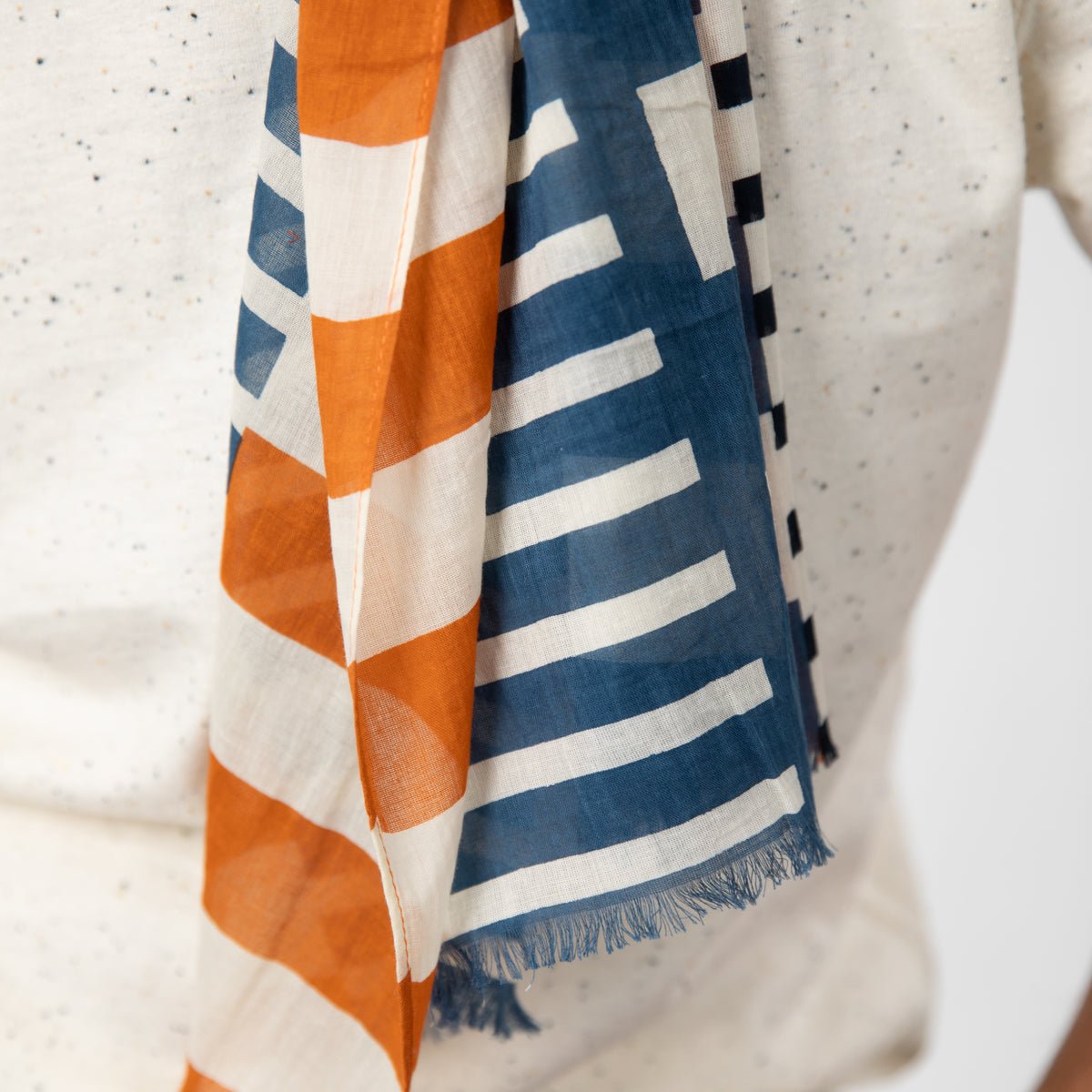 Organic cotton scarf BILLYBELT Blue