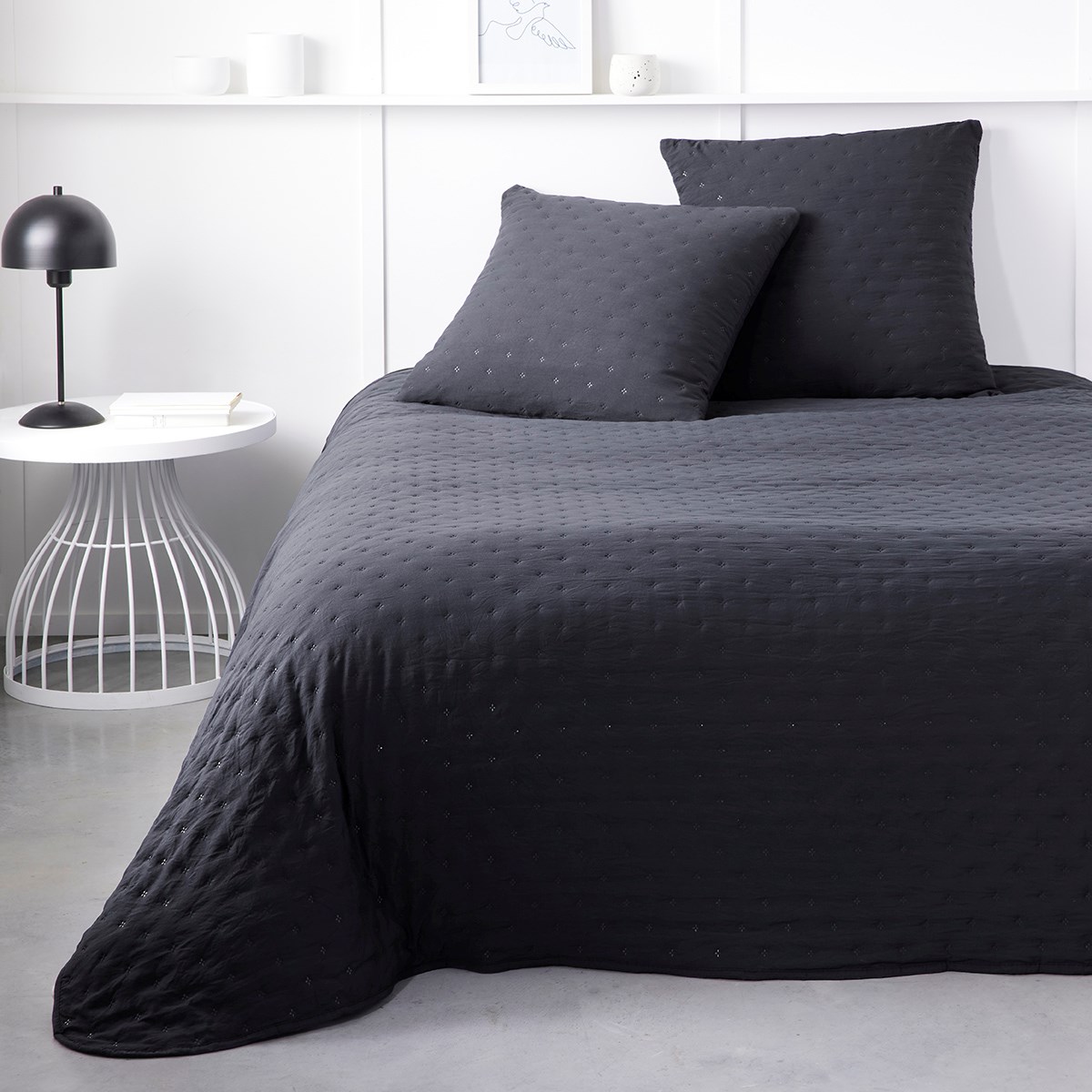 Boutis bedspread TODAY LINGE DE MAISON Grey