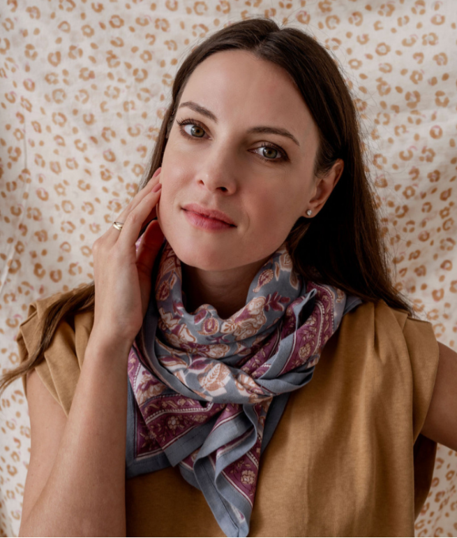 Foulard adulte BINDI ATELIER Bleu