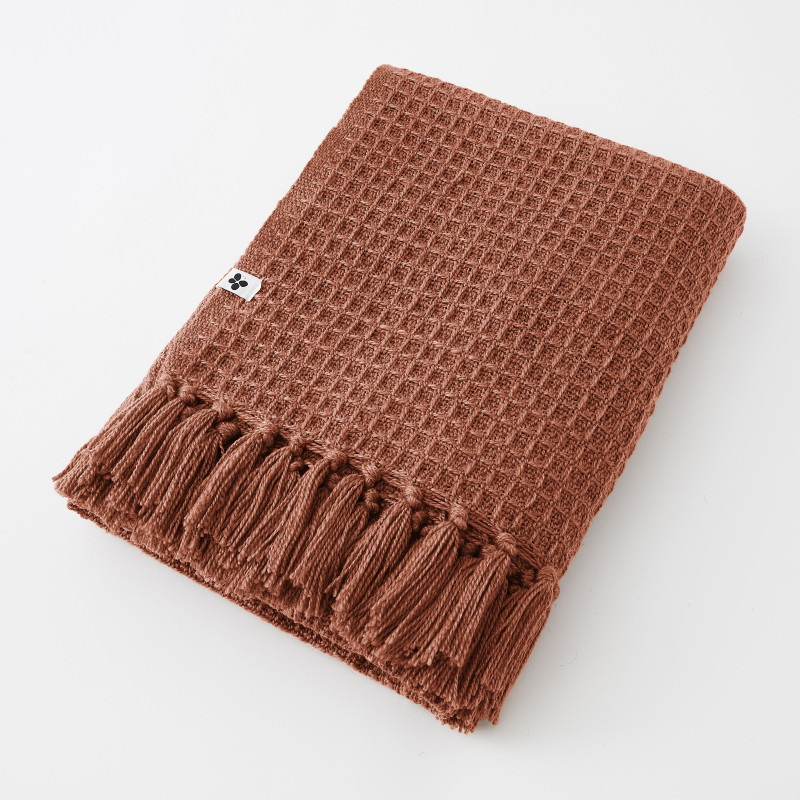 Pure cotton plaid L'EFFET PAPILLON Red