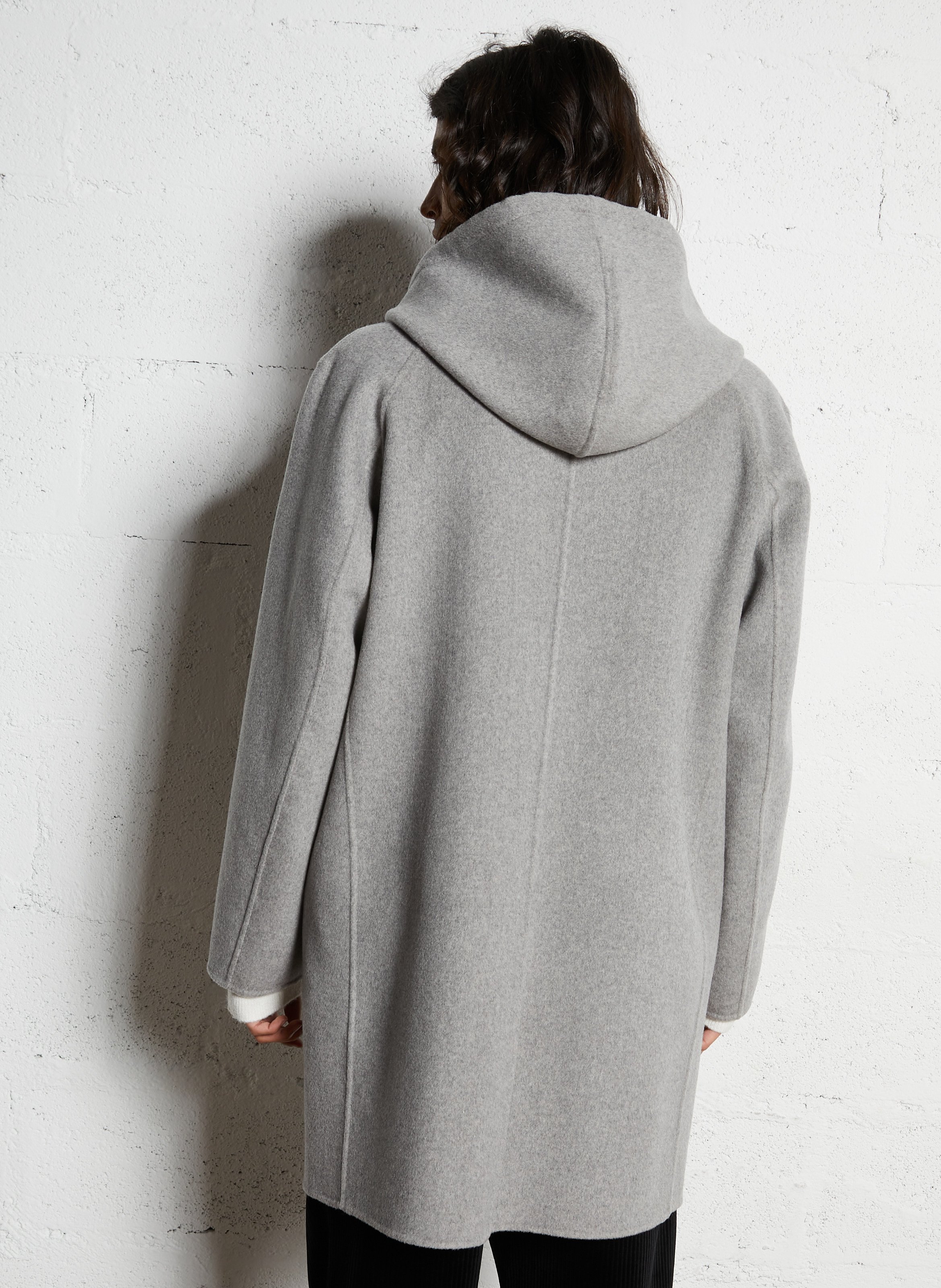 Straight wool mix jacket IKKS Grey