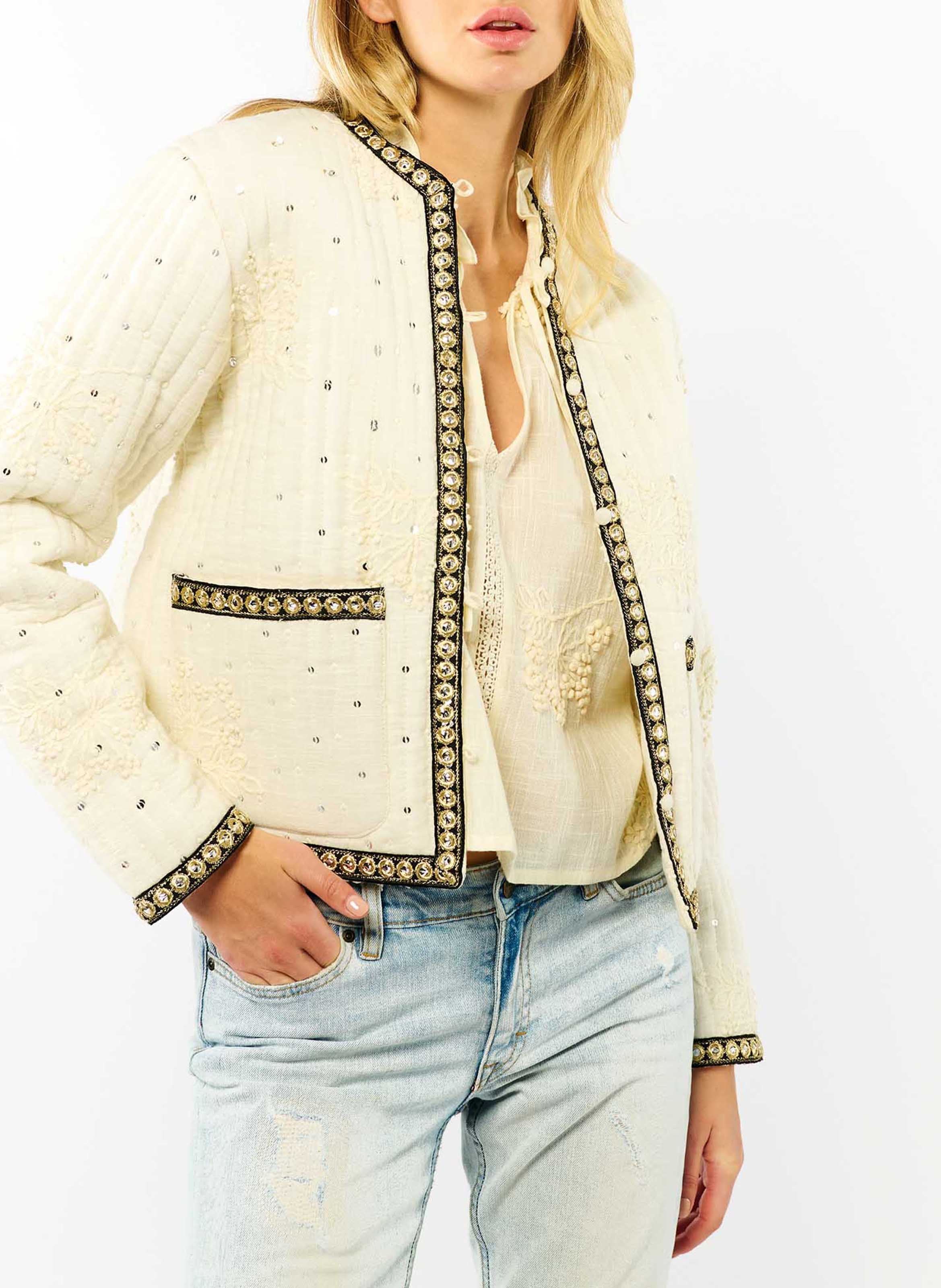 Straight cotton jacket WILD