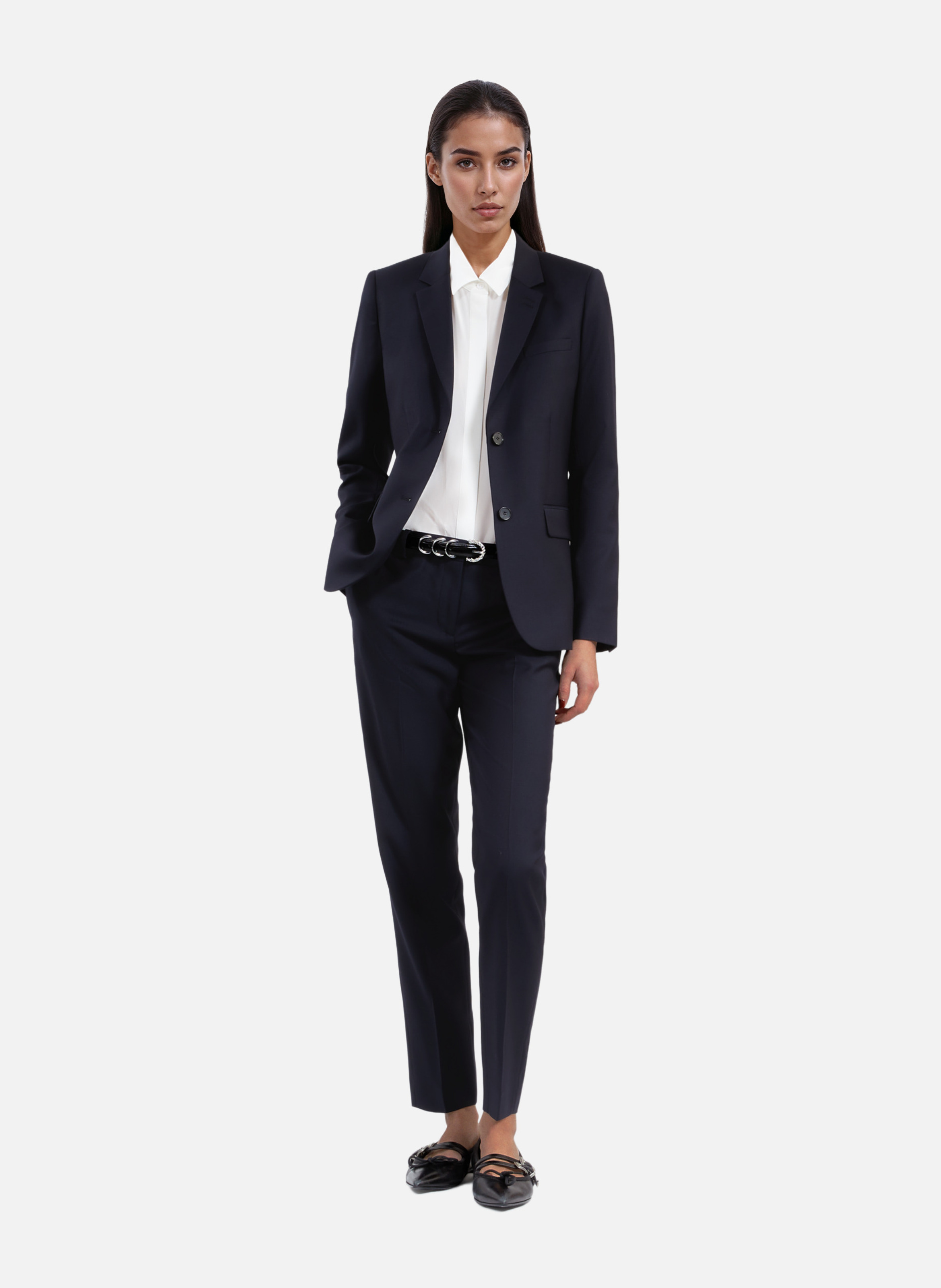 Fitted wool suit jacket THE KOOPLES Blue