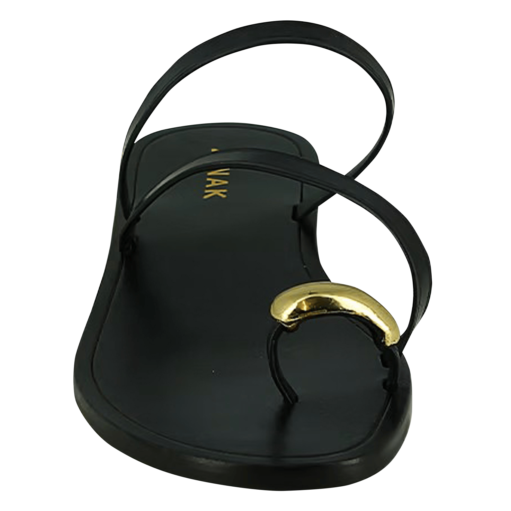 Leather strappy sandals JONAK Black