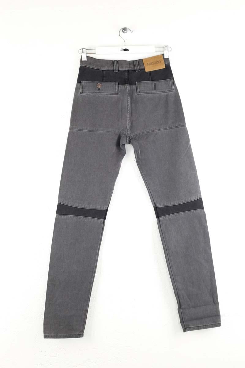 Cotton skinny jeans KENZO - SECONDE MAIN Grey