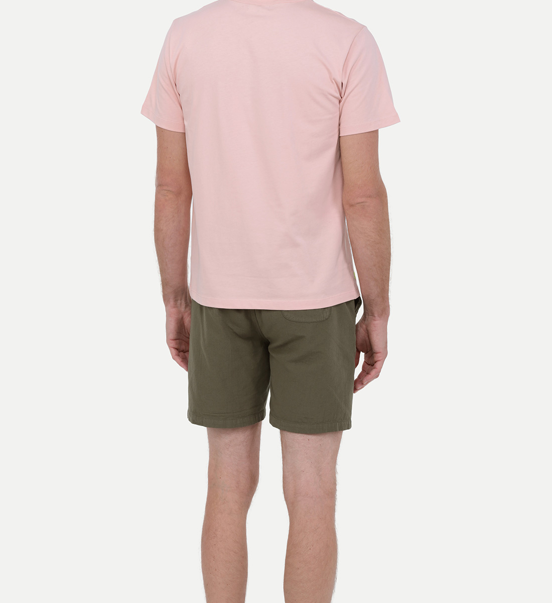 Short in cotton and linen GILI'S Khaki