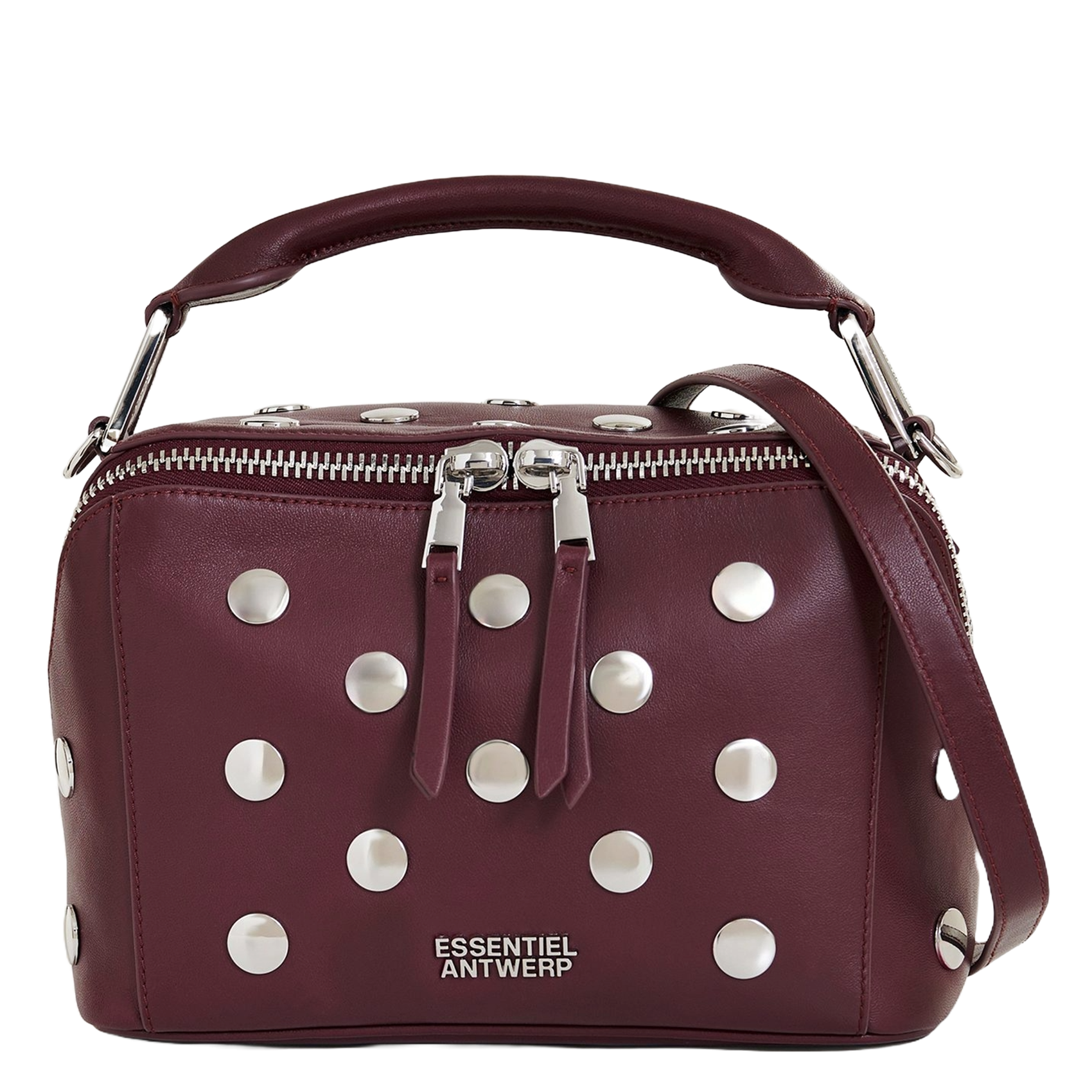 Sac bandoulière en cuir ESSENTIEL ANTWERP Rouge