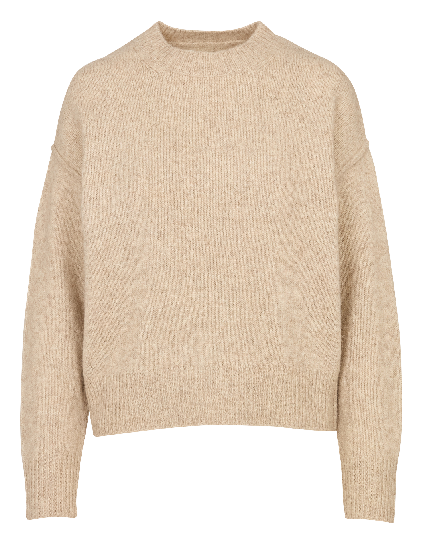 Pull ample col rond en laine mélangée HARTFORD Multicolore