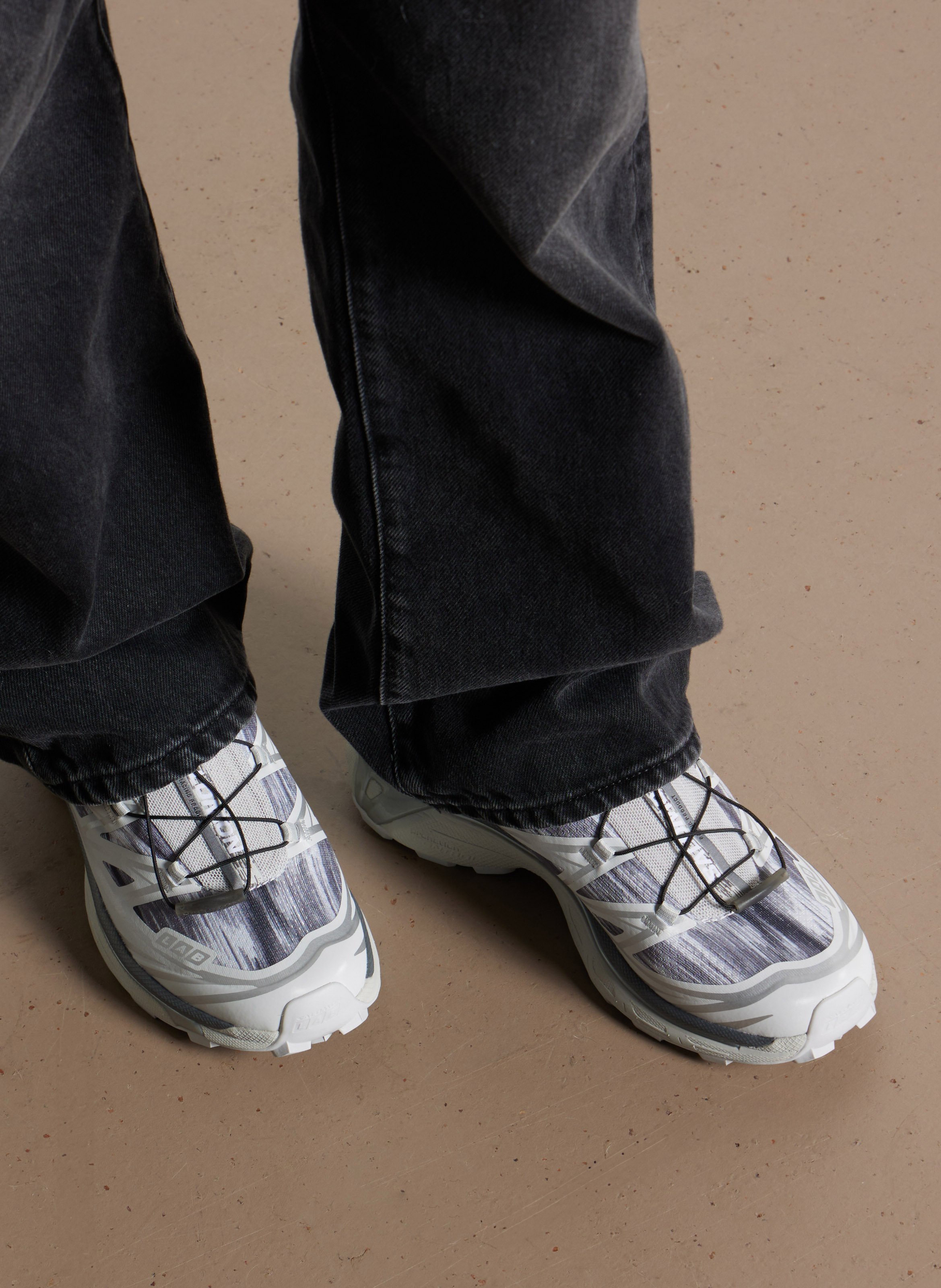 Baskets basses imprimées SALOMON Argent