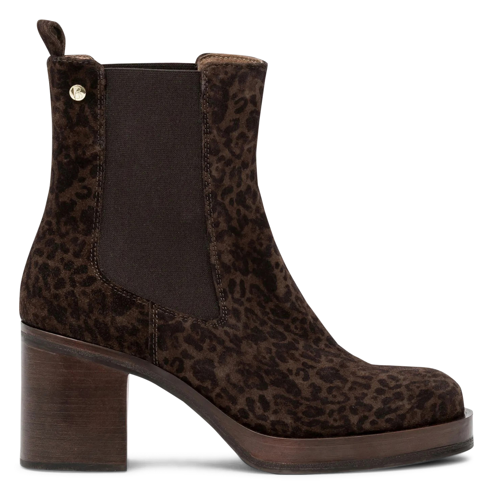 Boots à talons en cuir BOCAGE Marron