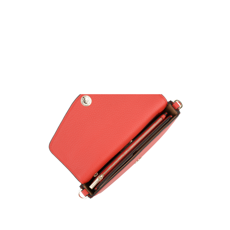 Club | Bright Red Clutch Bag POURCHET Red