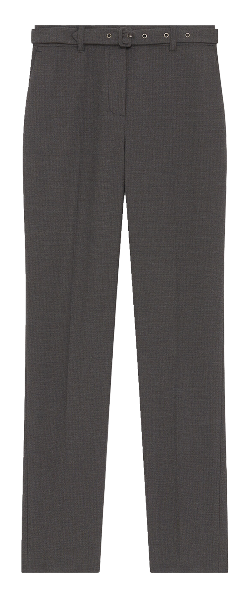 Pantalon cigarette ceinturé CAROLL Gris
