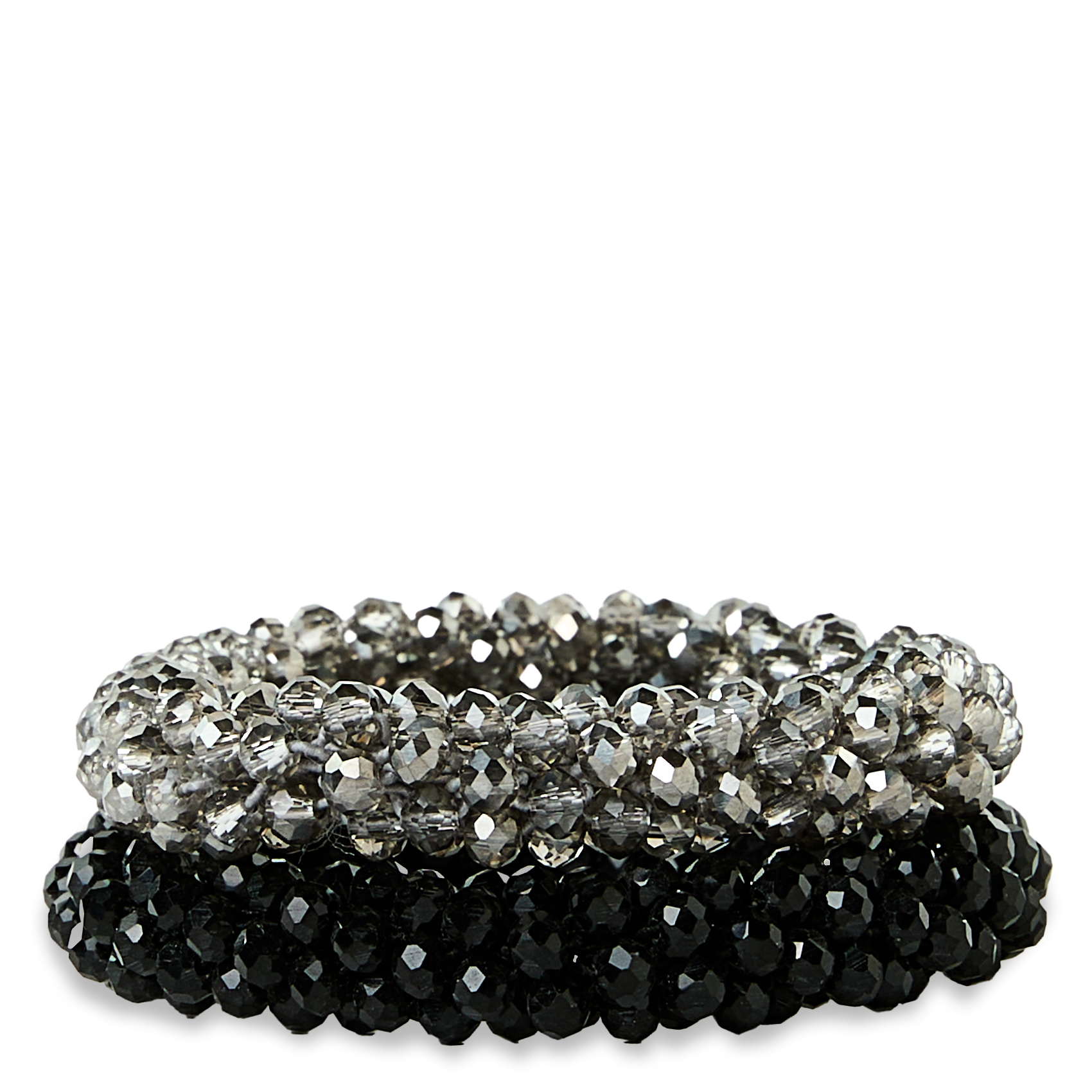 Set van twee elastische parelarmbanden AU PRINTEMPS PARIS Veelkleurig