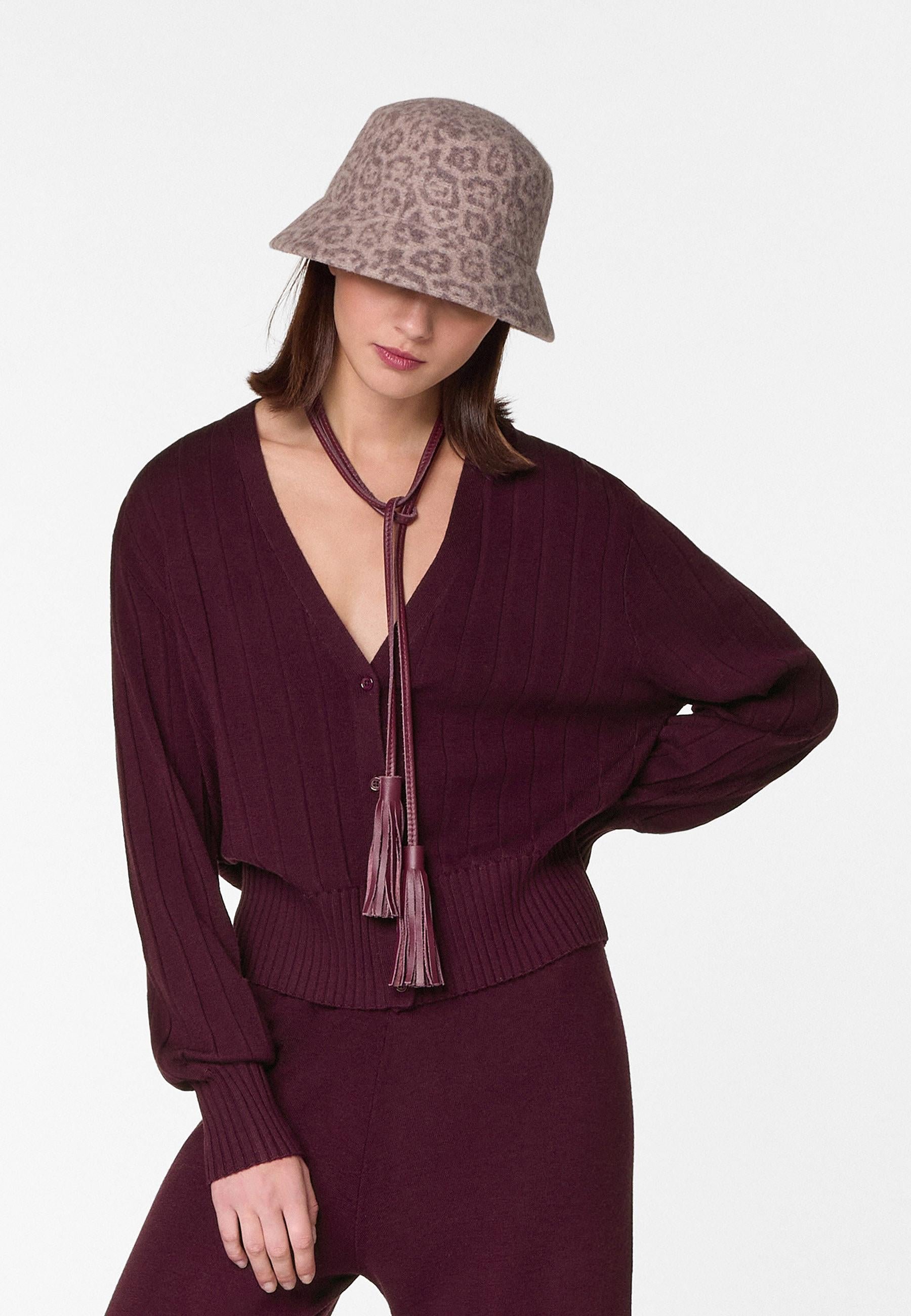 Gilet court en laine mérinos RODIER Violet