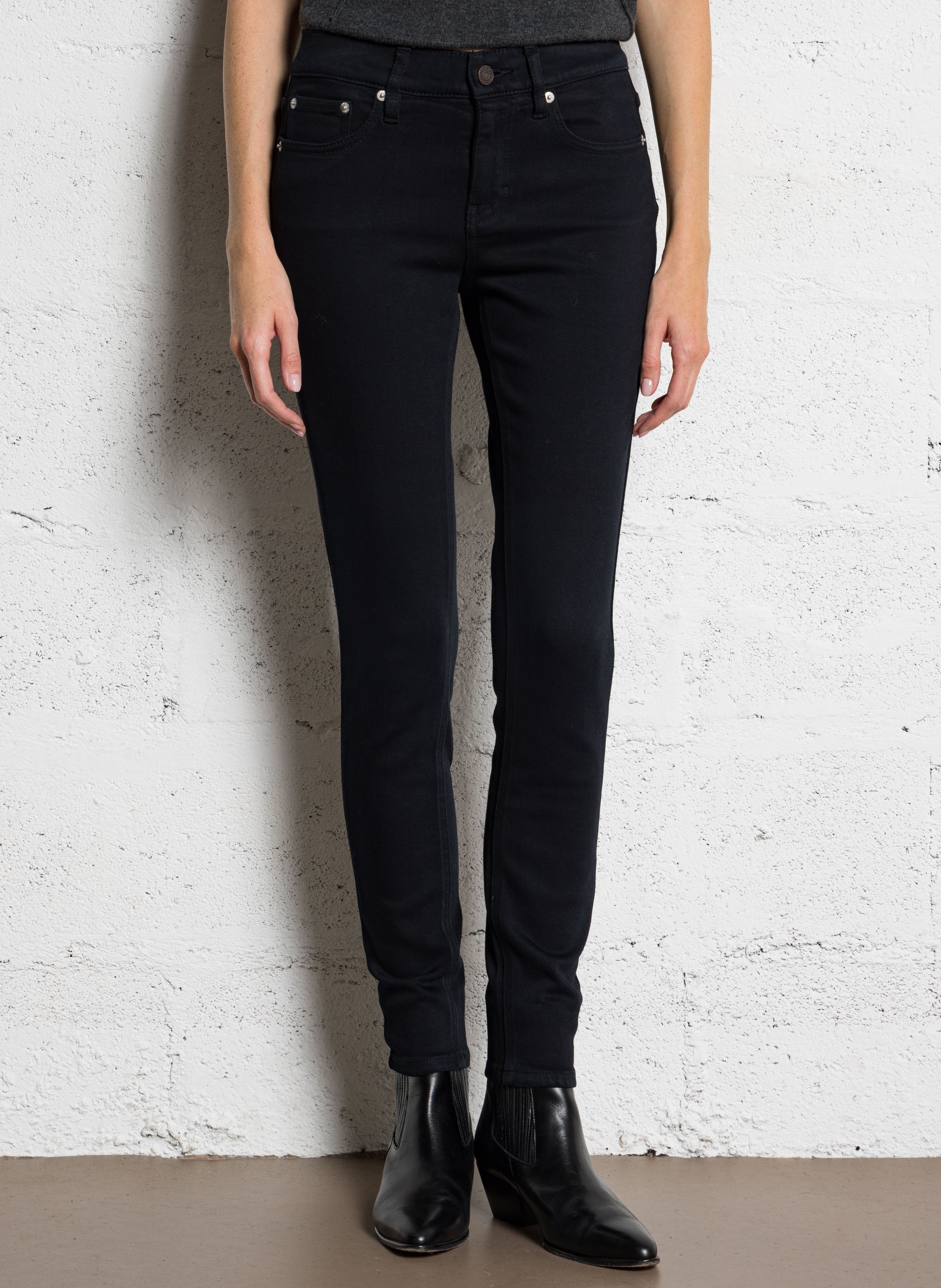 Jean slim en coton mélangé LAB DIP Bleu