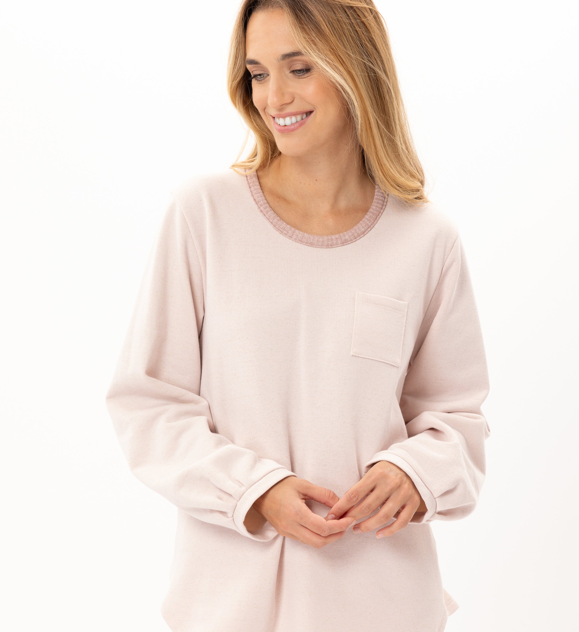 Lurex fleece homewear set LE CHAT Pink