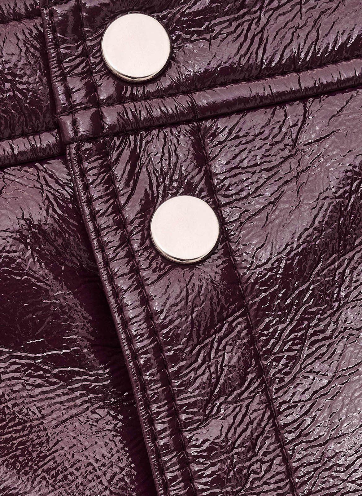 Faux leather midi skirt BA&amp;SH Plums