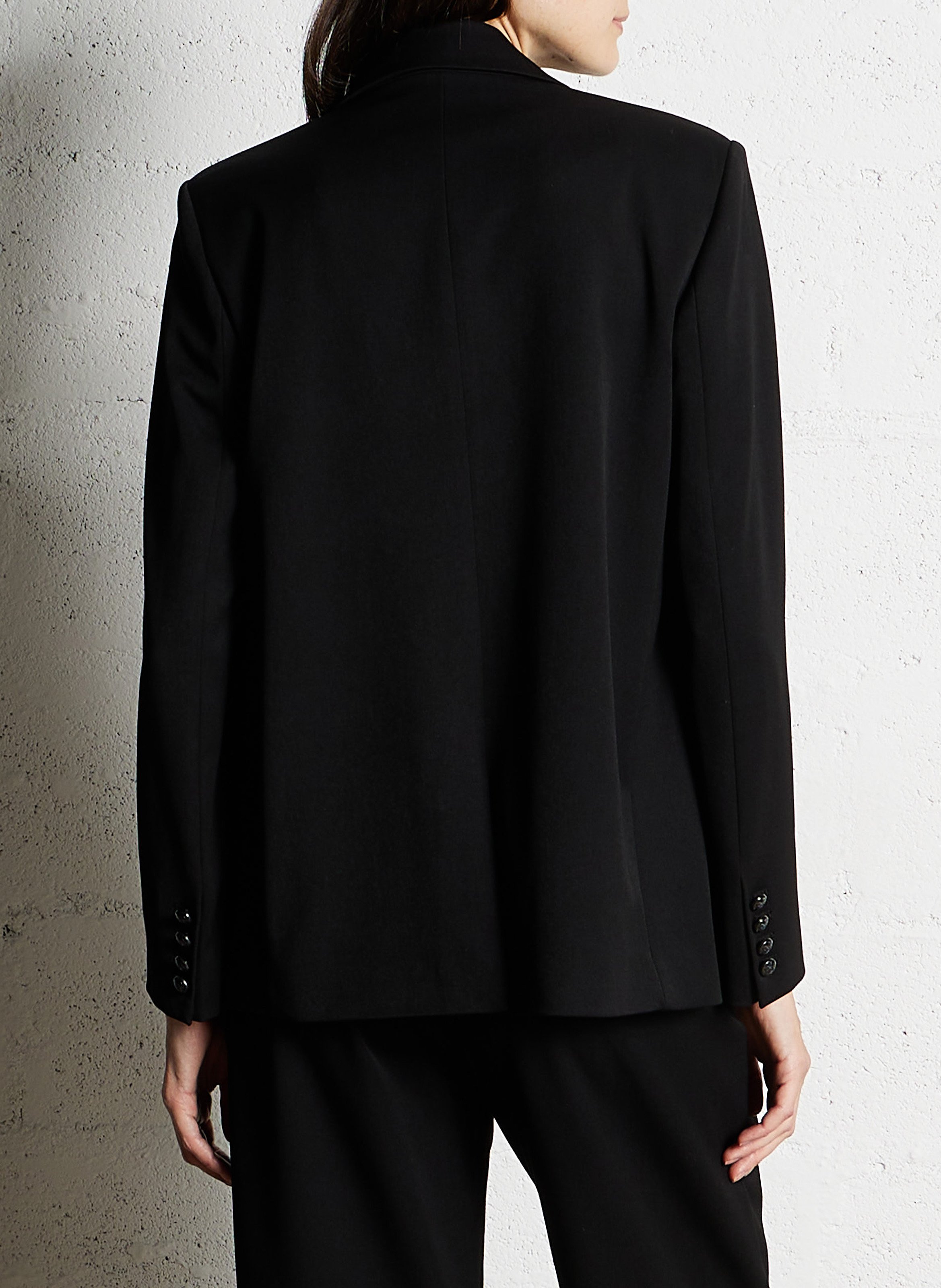 Straight tailored collar jacket IKKS Black