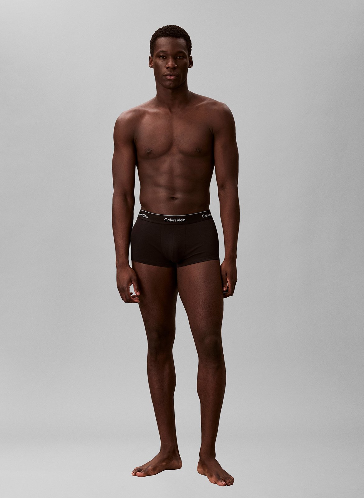 3er-Pack Boxershorts aus Baumwoll-Mix CALVIN KLEIN UNDERWEAR Schwarz