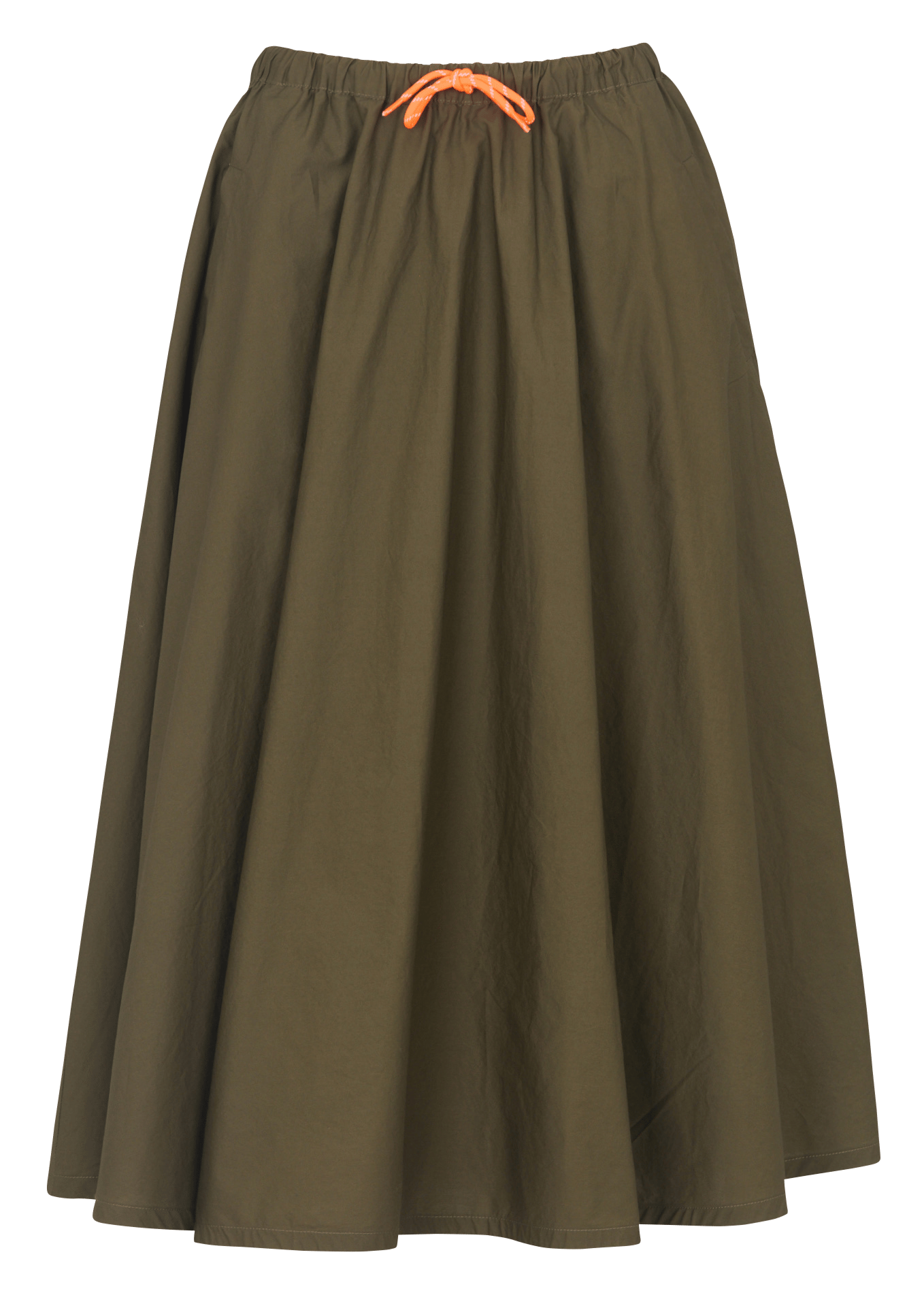 Halflange, katoenen rok LE TEMPS DES CERISES Groen