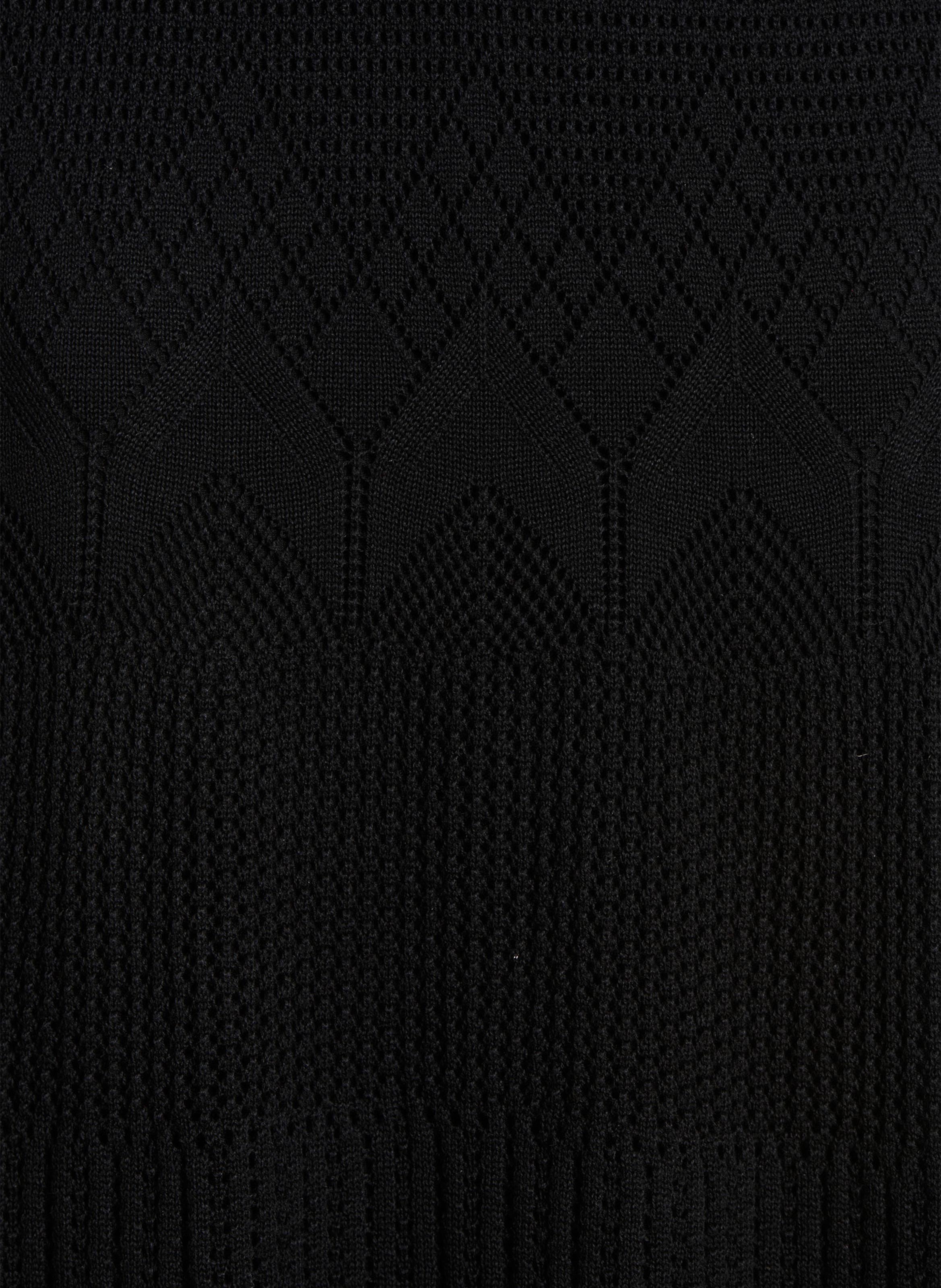 Robe midi col V LA FEE MARABOUTEE Black