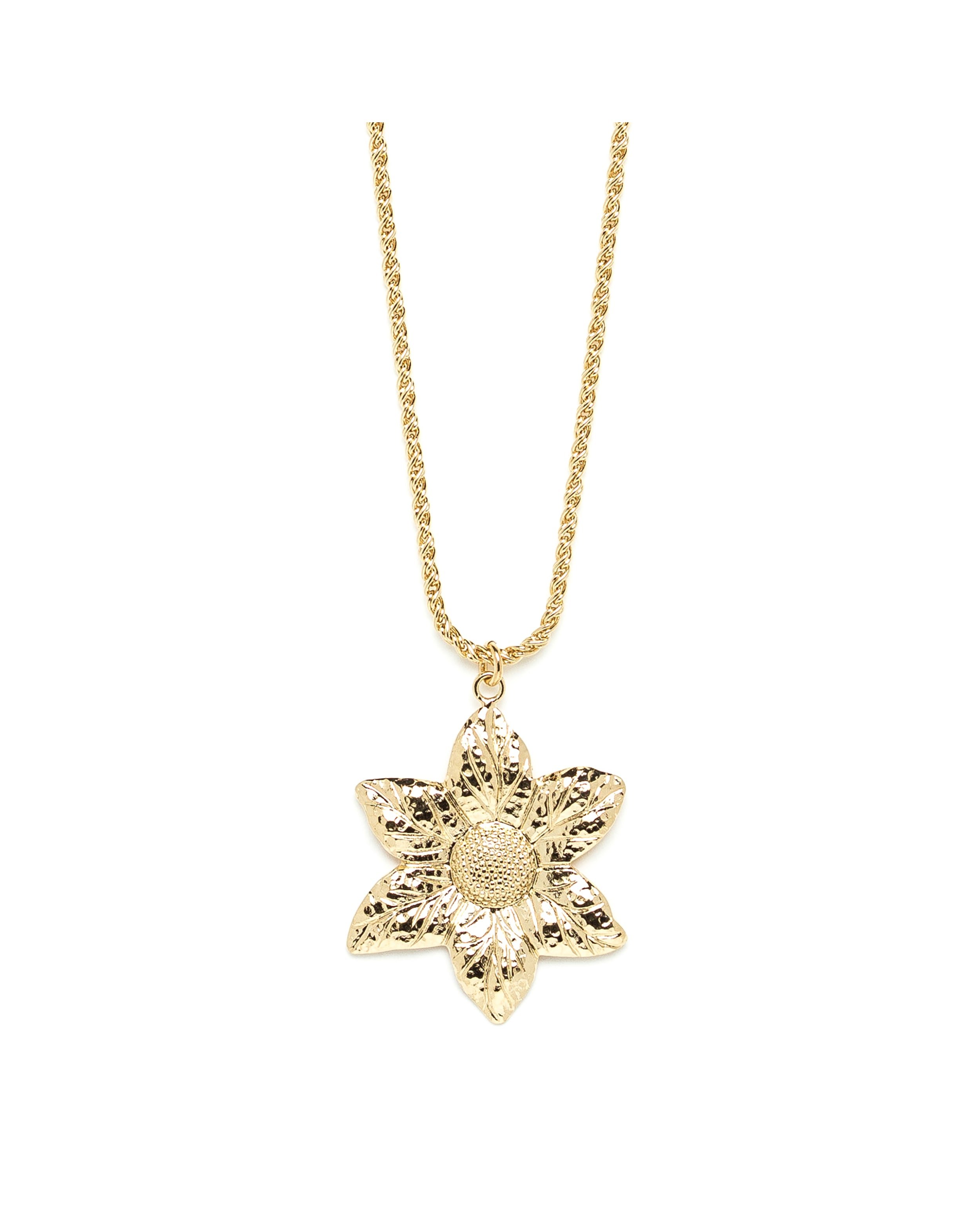 Gold-plated flower necklace MONSIEUR SIMONE