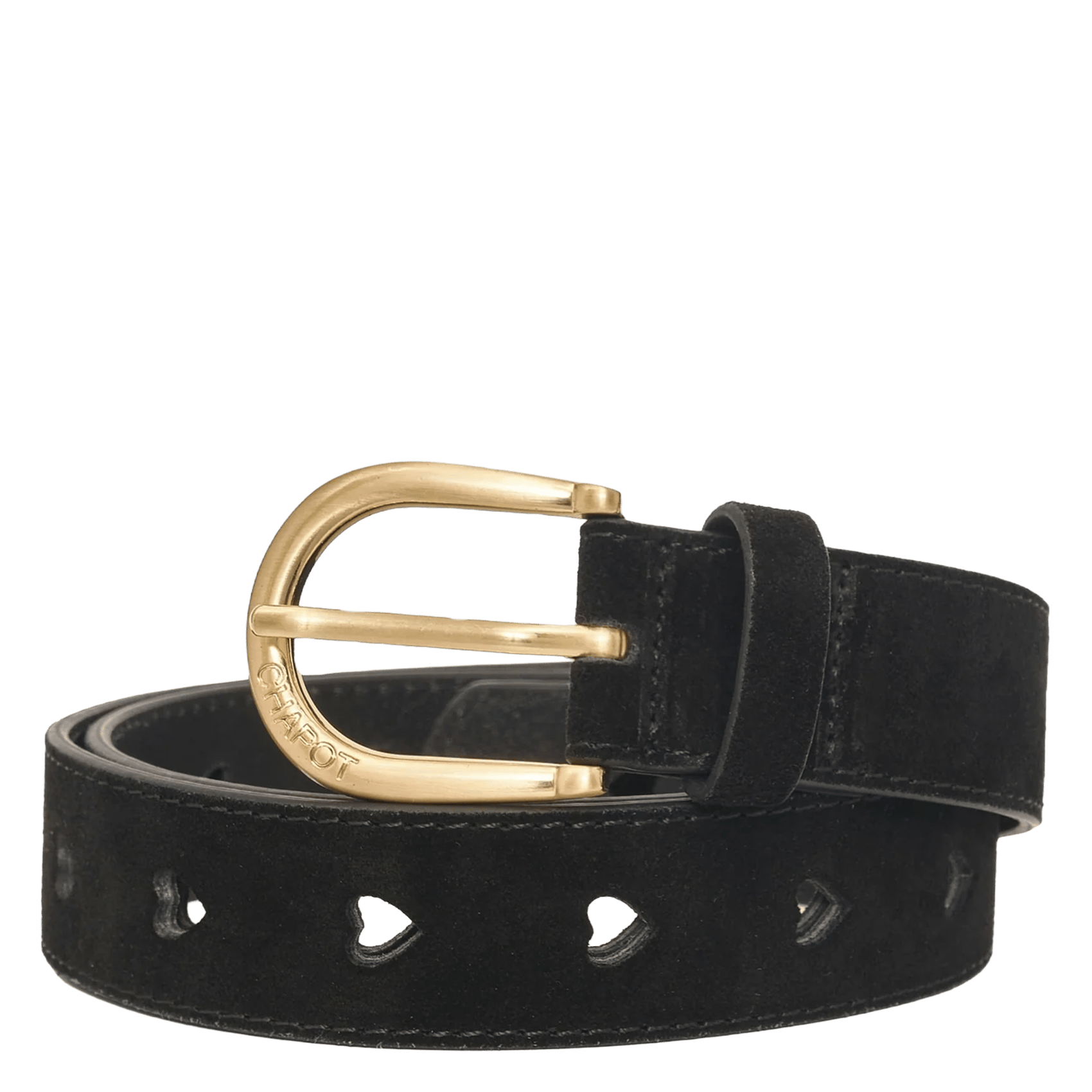 - 100% Pelle,
- Fibbia élégante in pelle con dettagli dorati,
- Larghezza: 2,3 cm,
- Prodotta in Italia. FABIENNE CHAPOT Nero