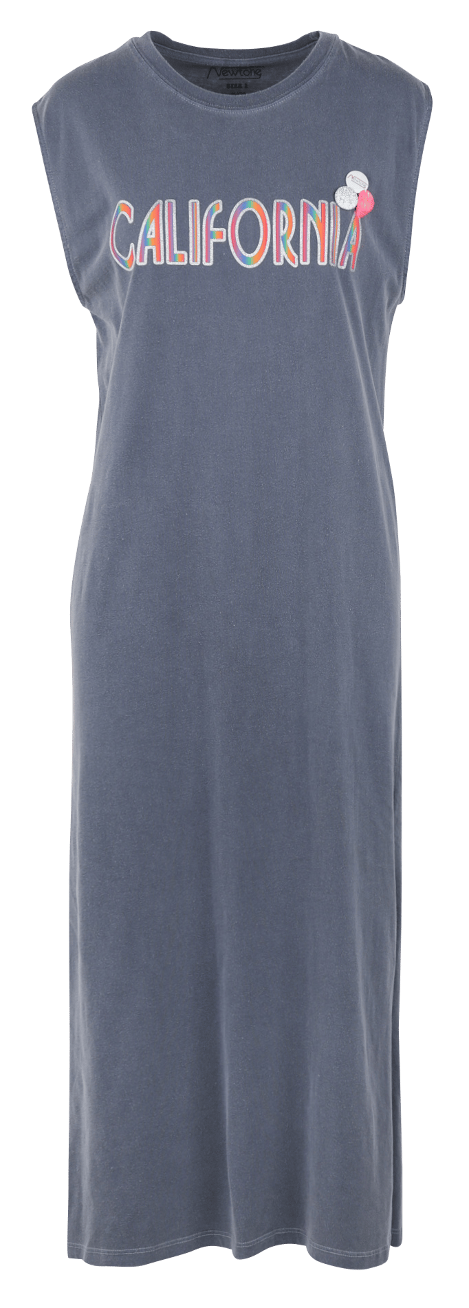Long straight-cut cotton dress NEWTONE Blue